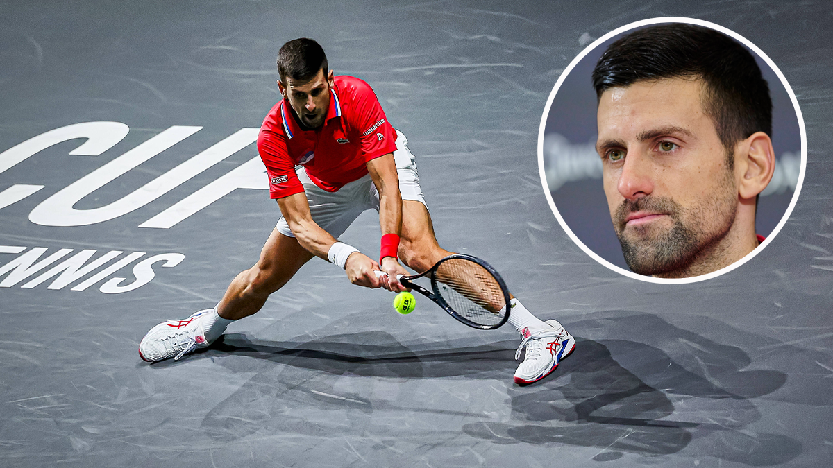 Novak Djokovic analysierte unter Tränen die Partie.