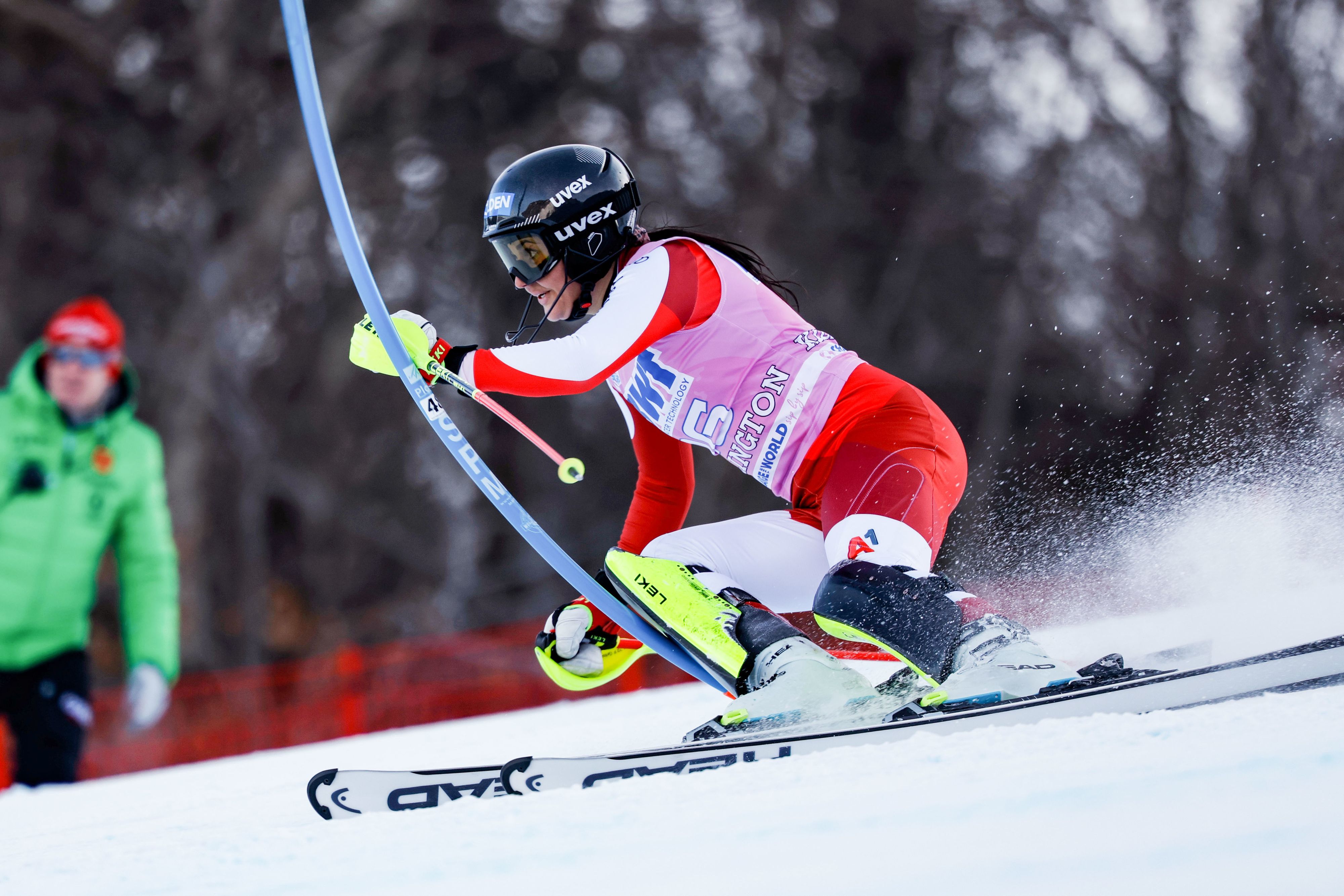 Franziska Gritsch ist die beste ÖSV-Dame nach dem ersten Durchgang.