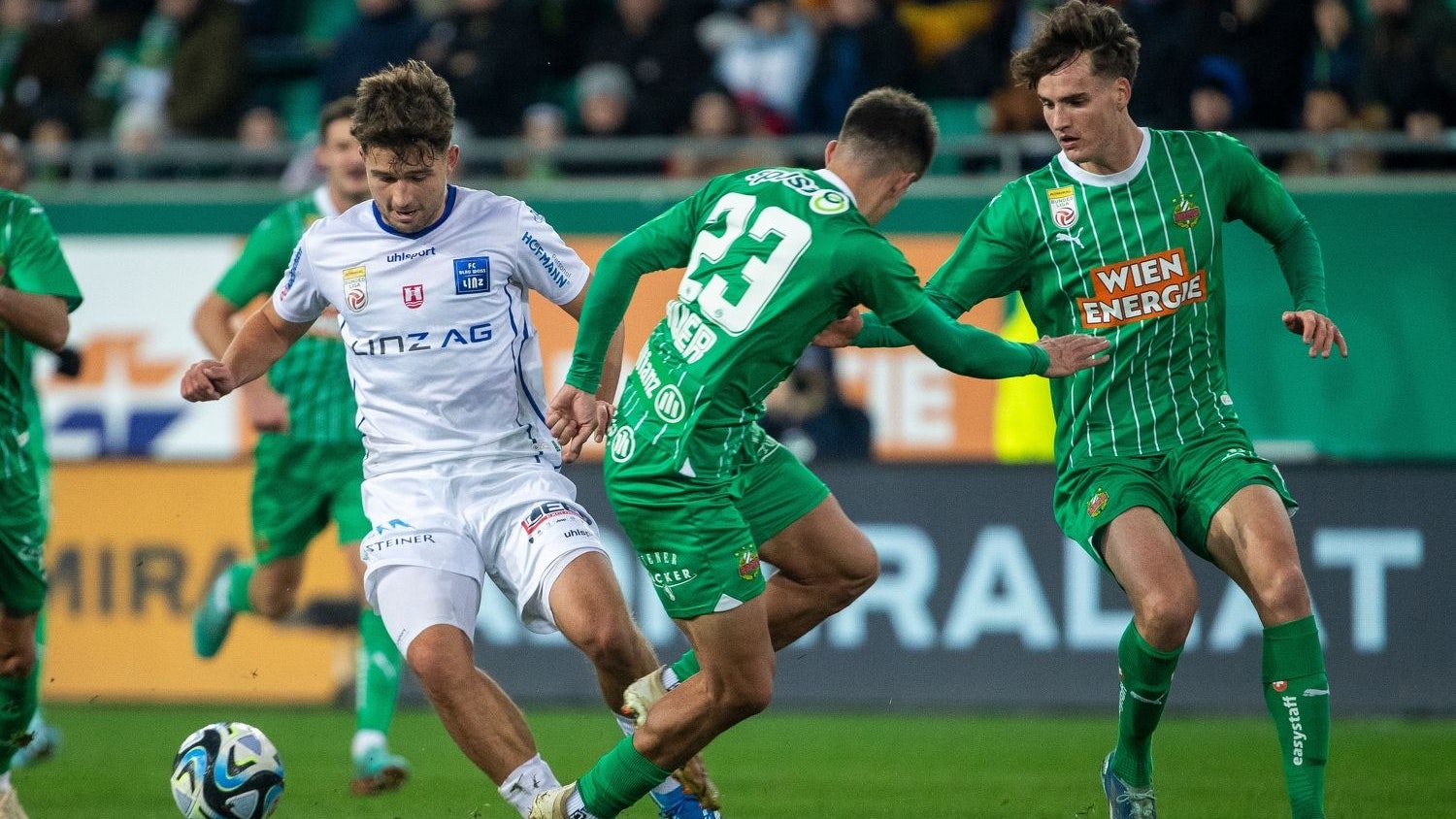 Rapid gegen Blau-Weiß Linz