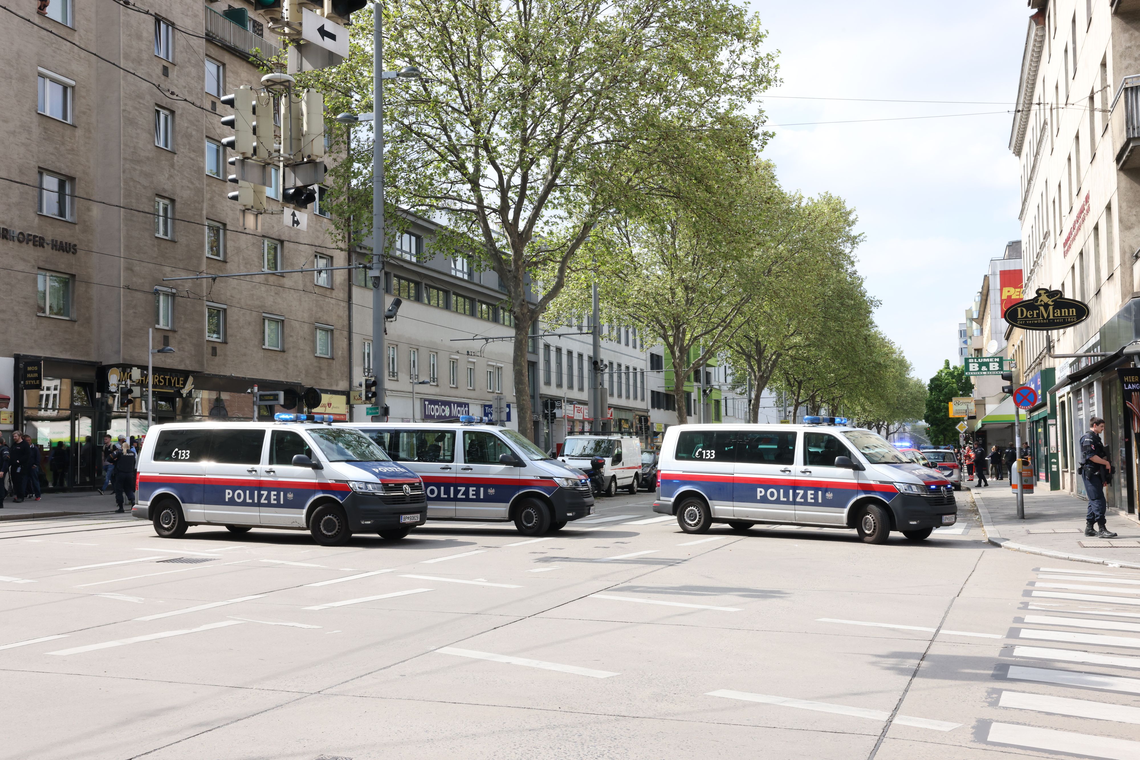 Archivbild eines WEGA-Einsatzes in Wien. 