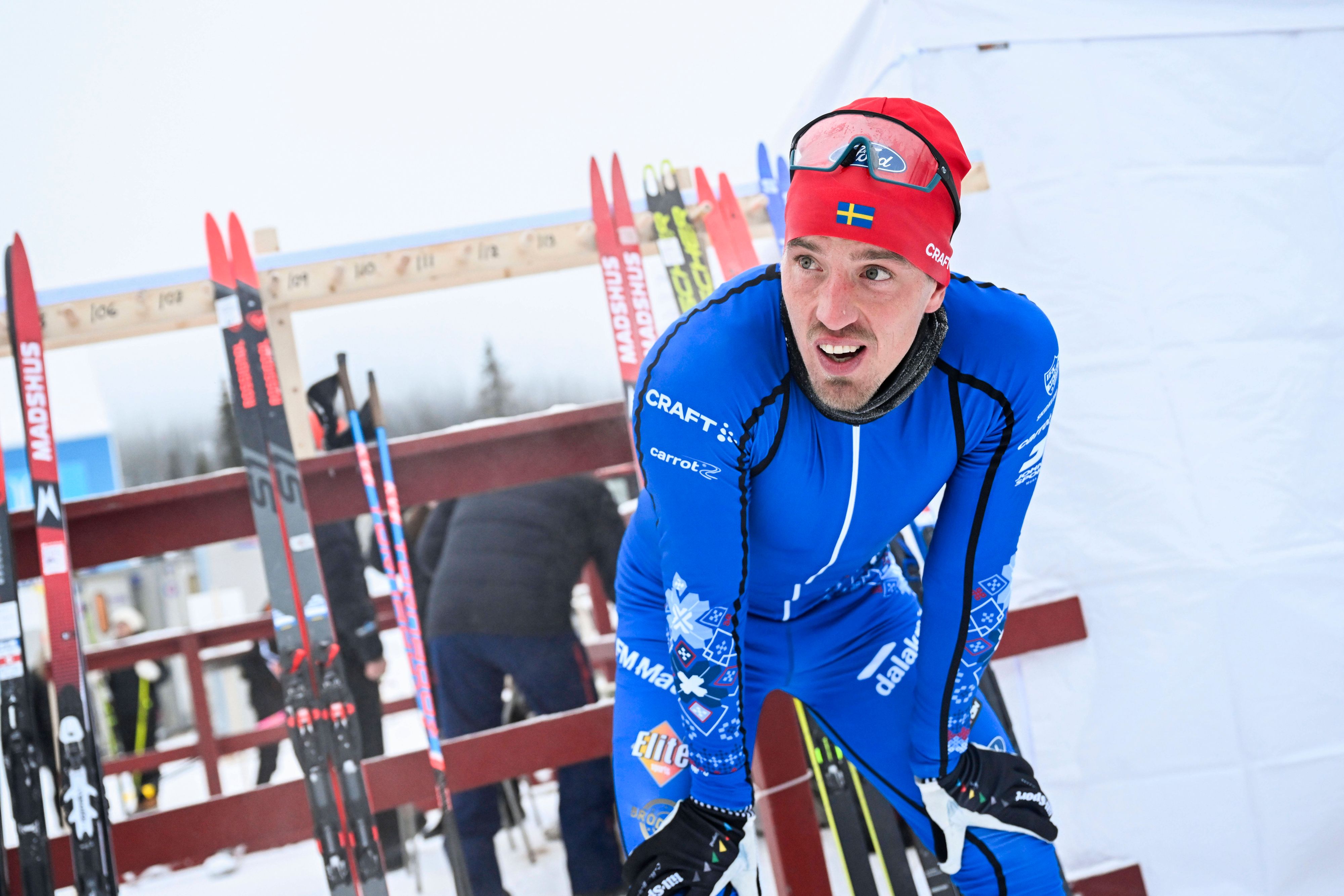 Halfvarsson gezeichnet von der Kälte.