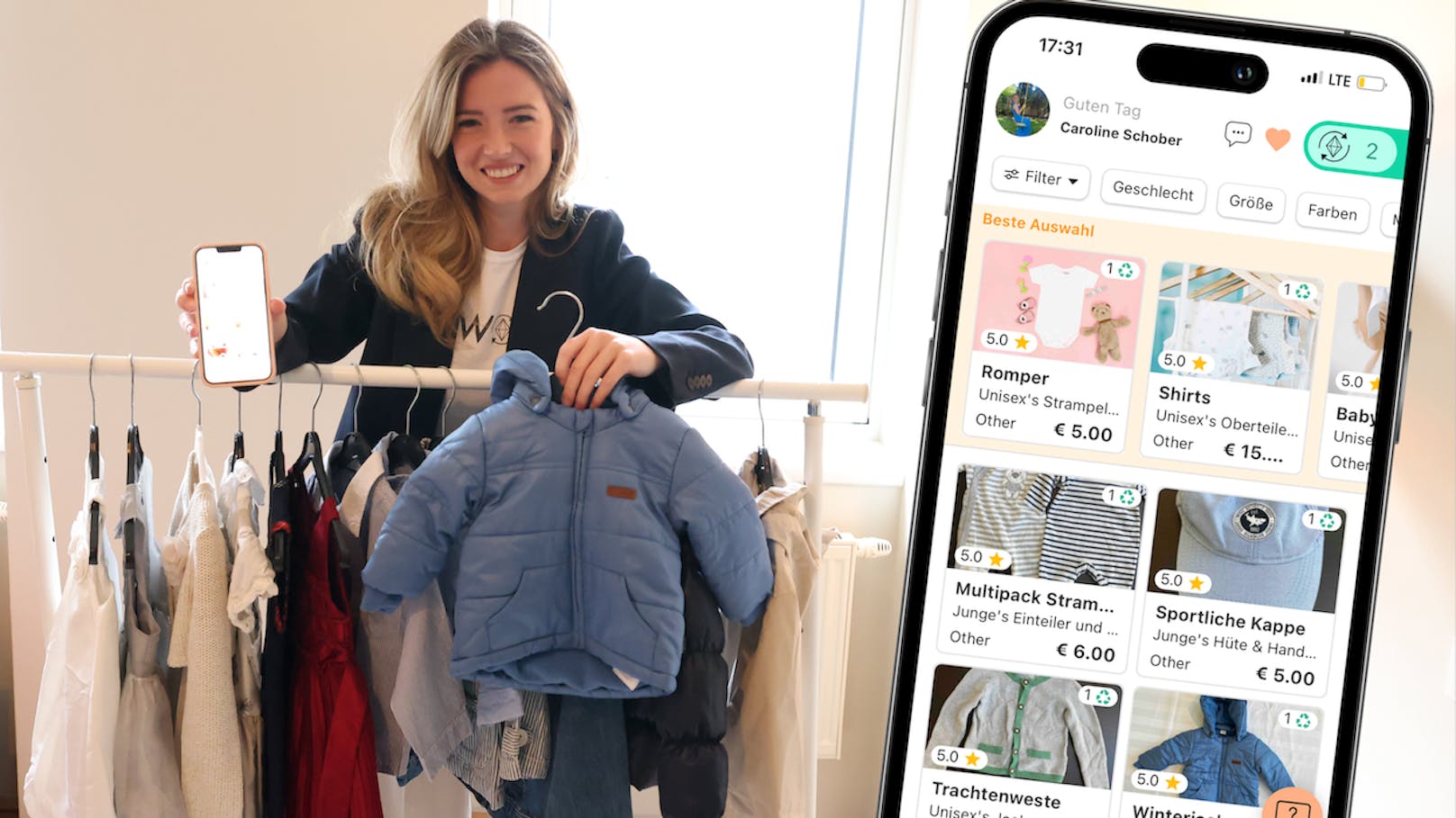 Wiener App belohnt Eltern für gebrauchte Kids-Kleidung