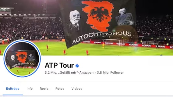 So sah der gehackte Account der ATP aus.