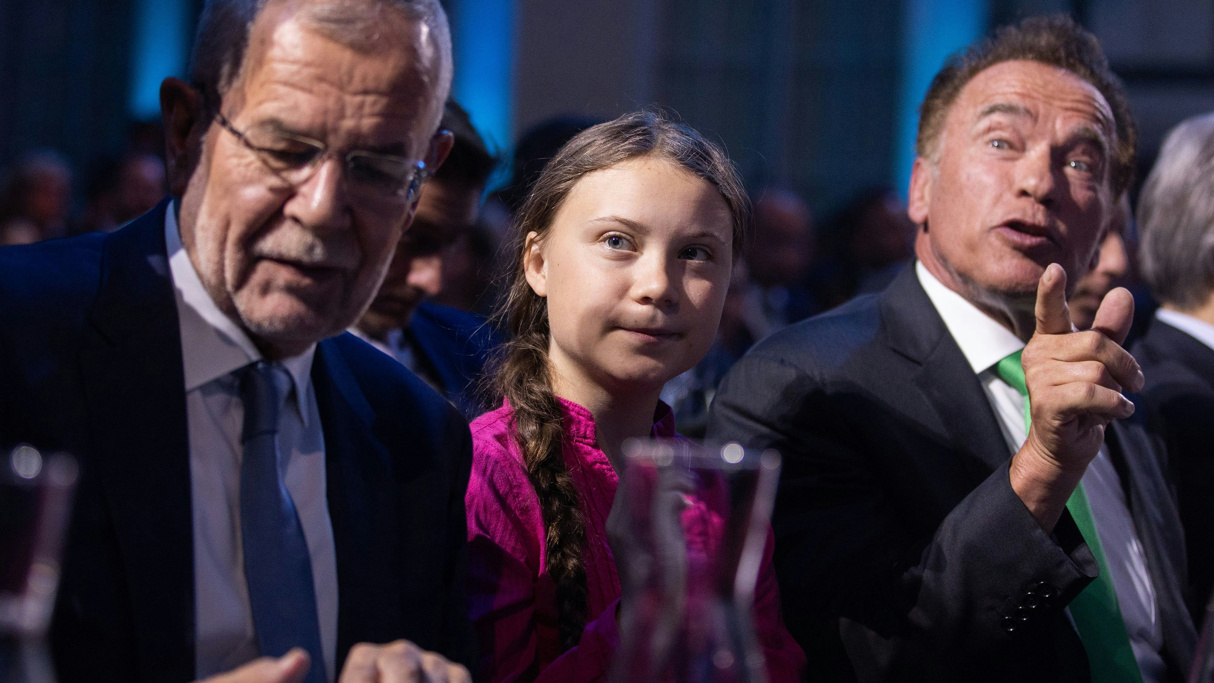 Bundespräsident Van der Bellen rechnet mit Greta Thunberg ab. (Archivbild)