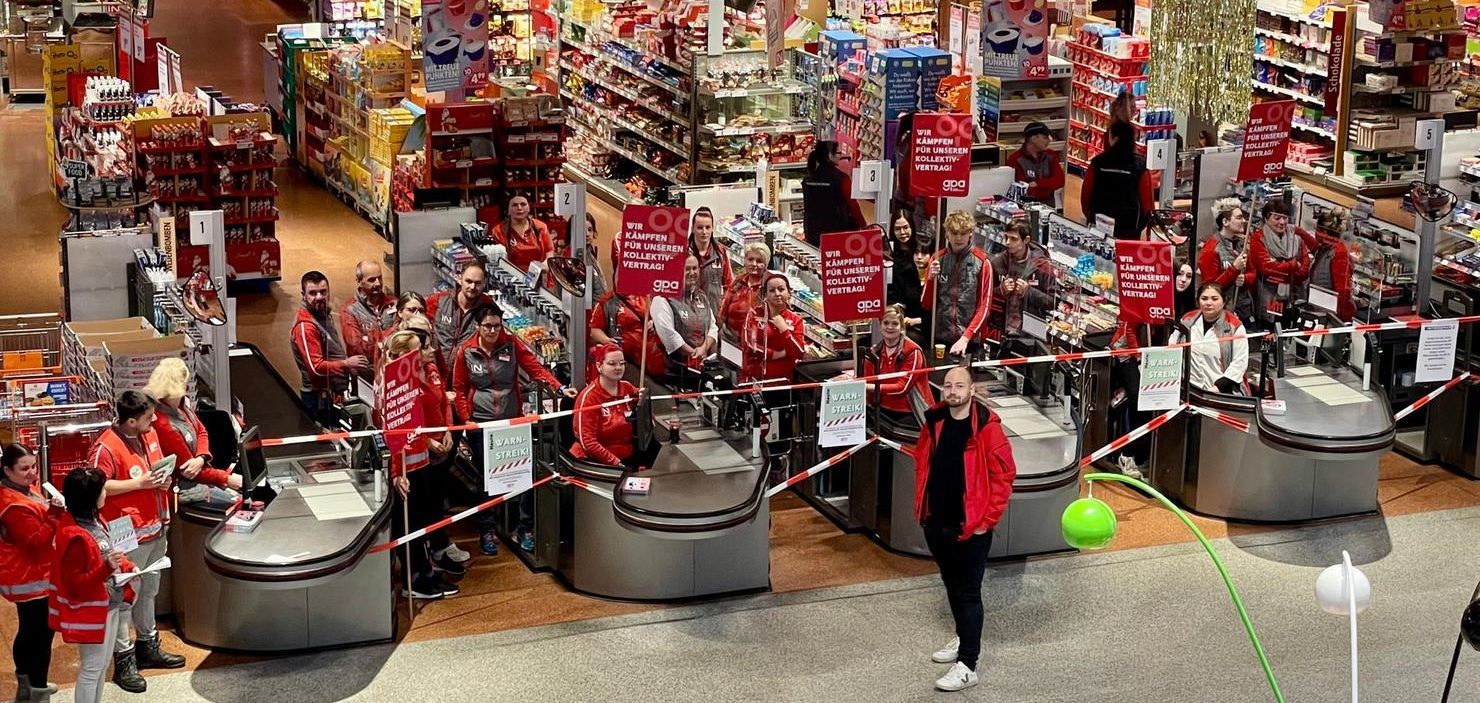 Unter anderem im Europark wird am Samstag wieder gestreikt. (Archivbild)