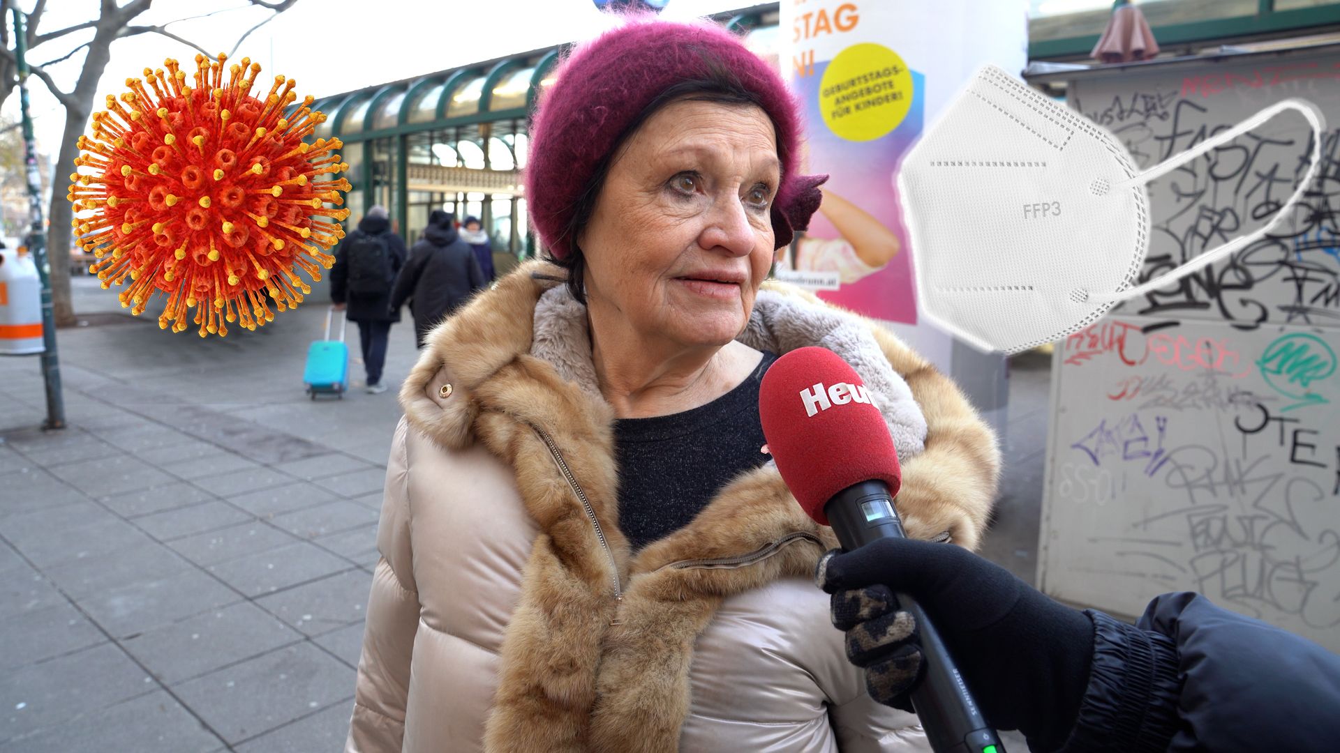 Friederike (80) hält nichts von einer Maskenpflicht. 