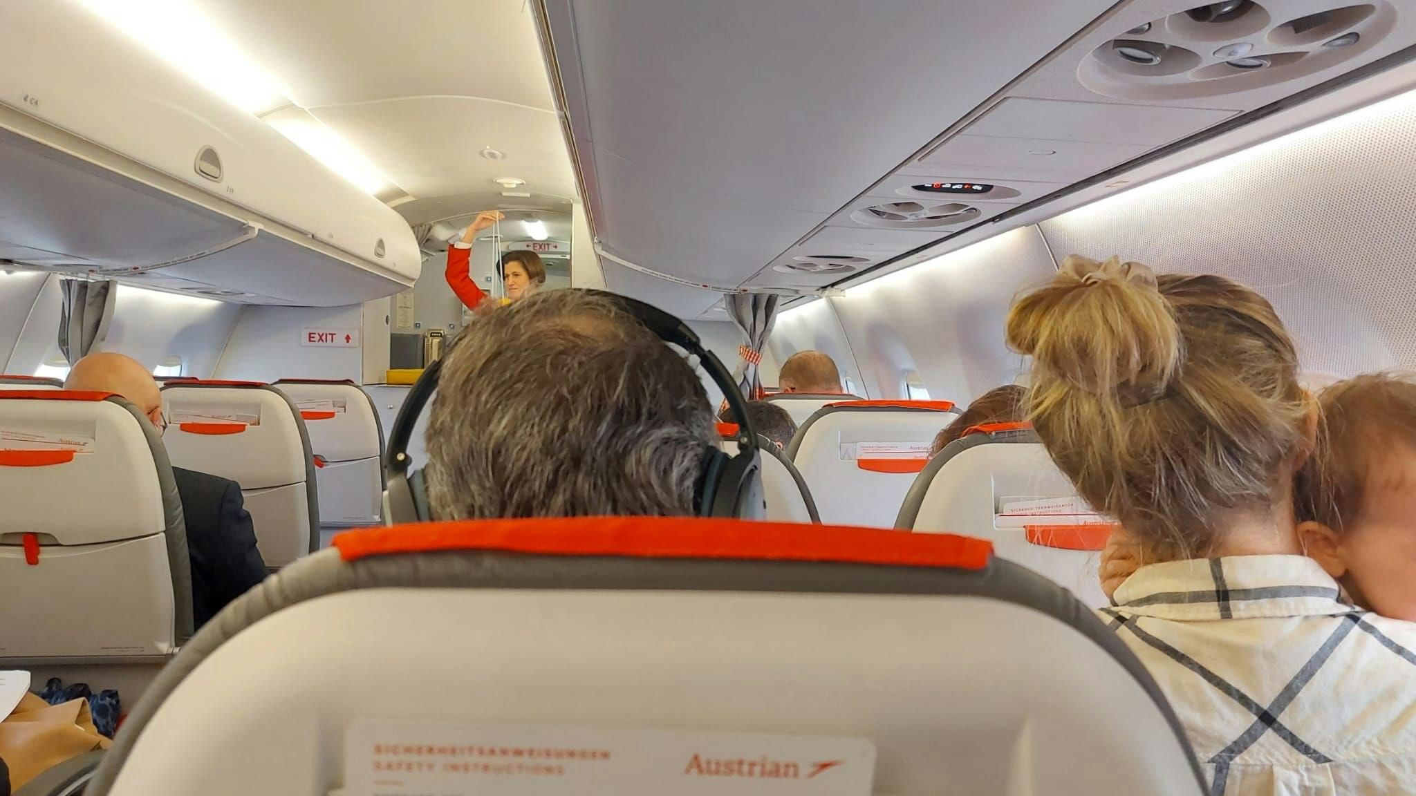 Ein schreiendes Baby sorgte für einen verspäteten Abflug.