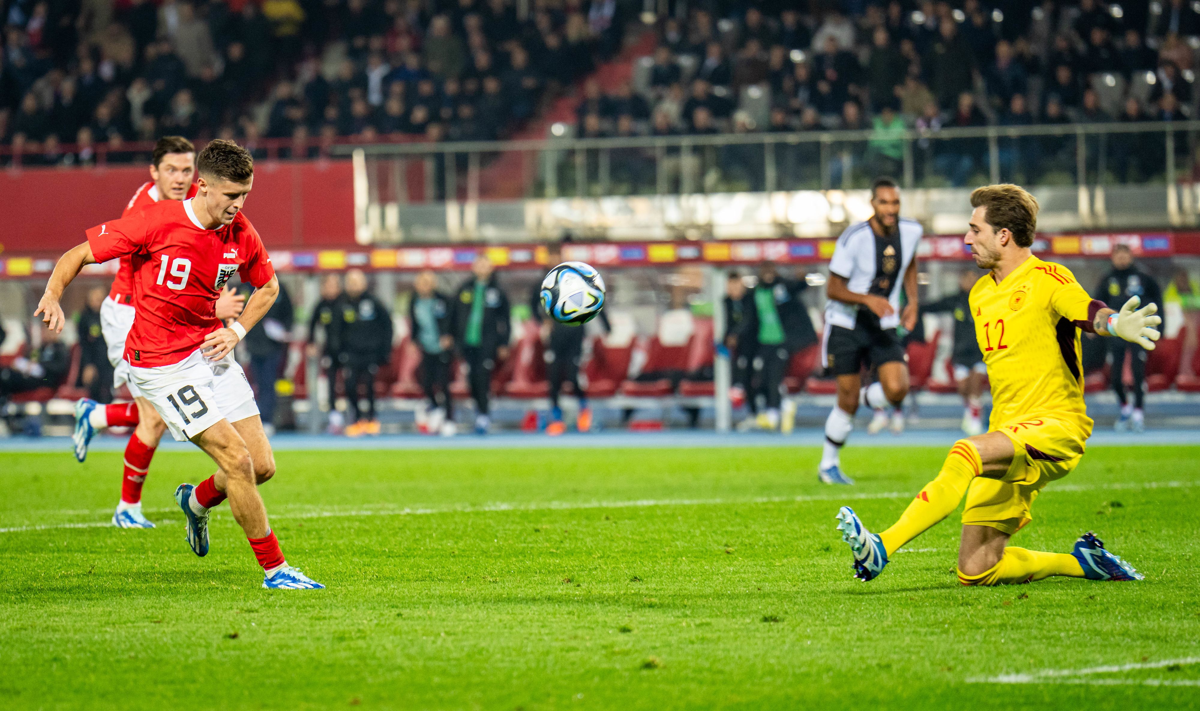 Das 2:0 von Christoph Baumgartner ebnete den Weg zum Sieg des ÖFB gegen Deutschland.