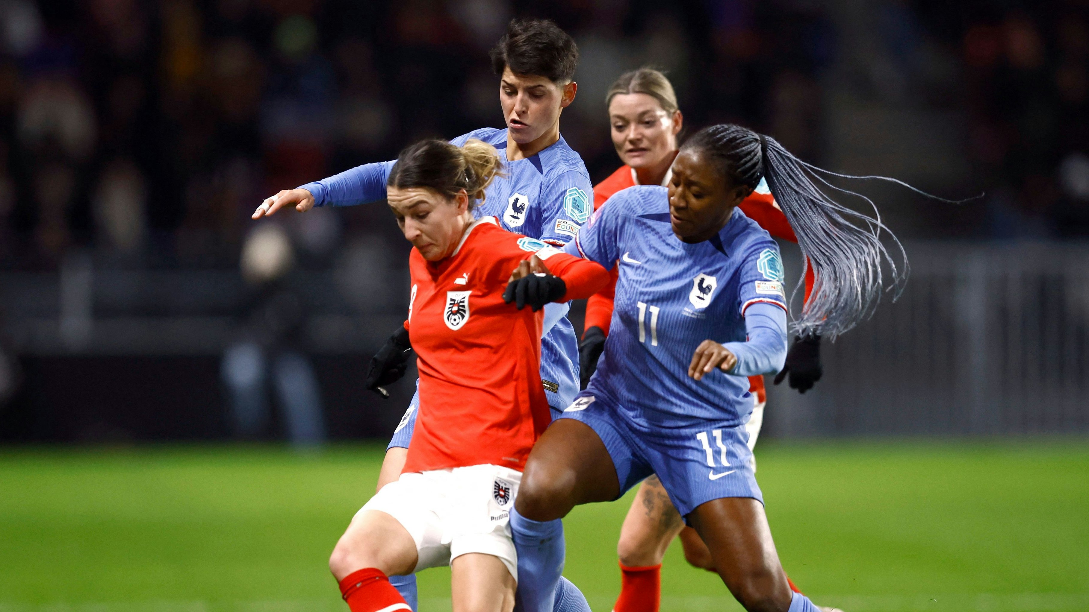 Österreichs Frauen-Nationalteam verliert in Frankreich. 