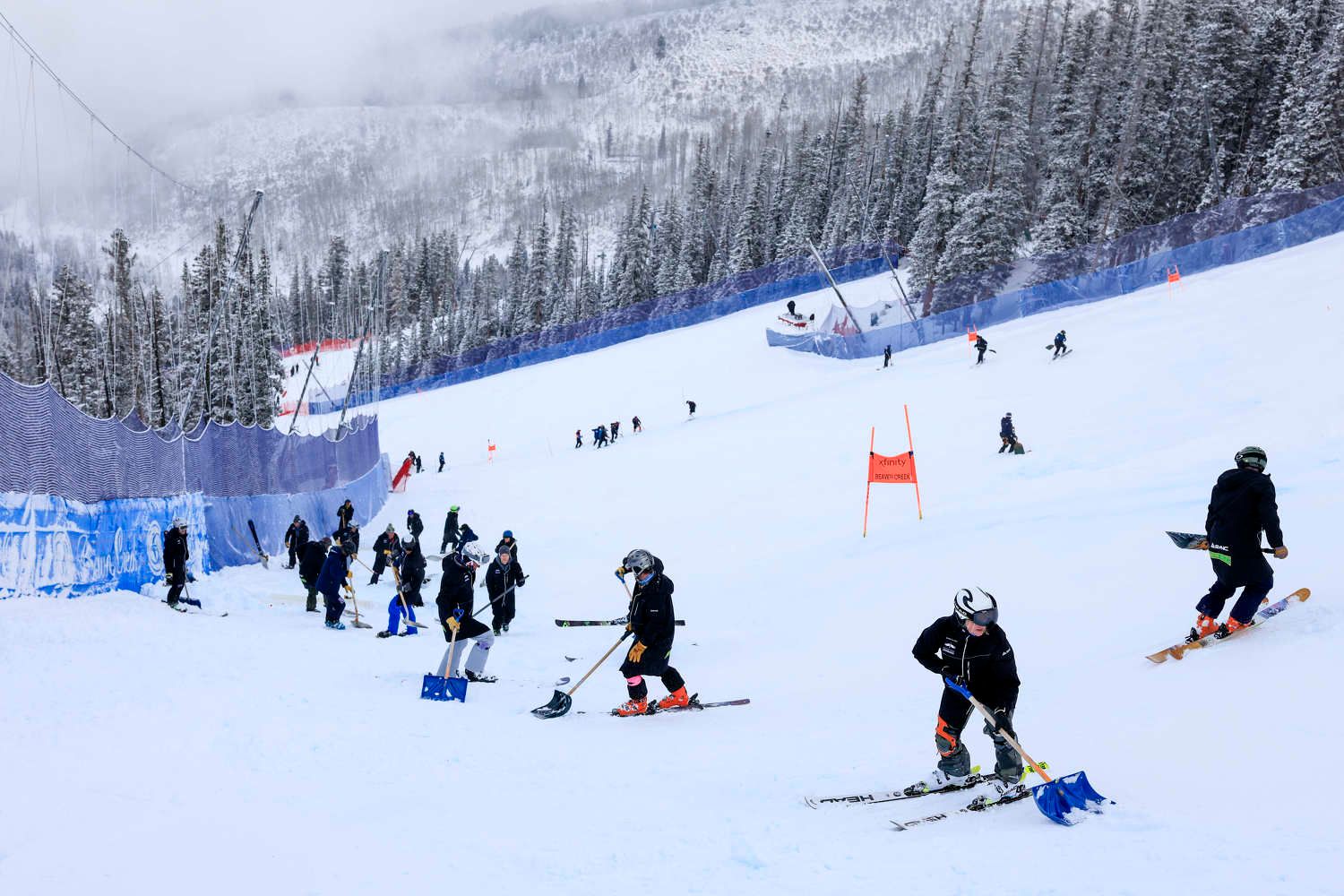 In Beaver Creek hat es stark geschneit.