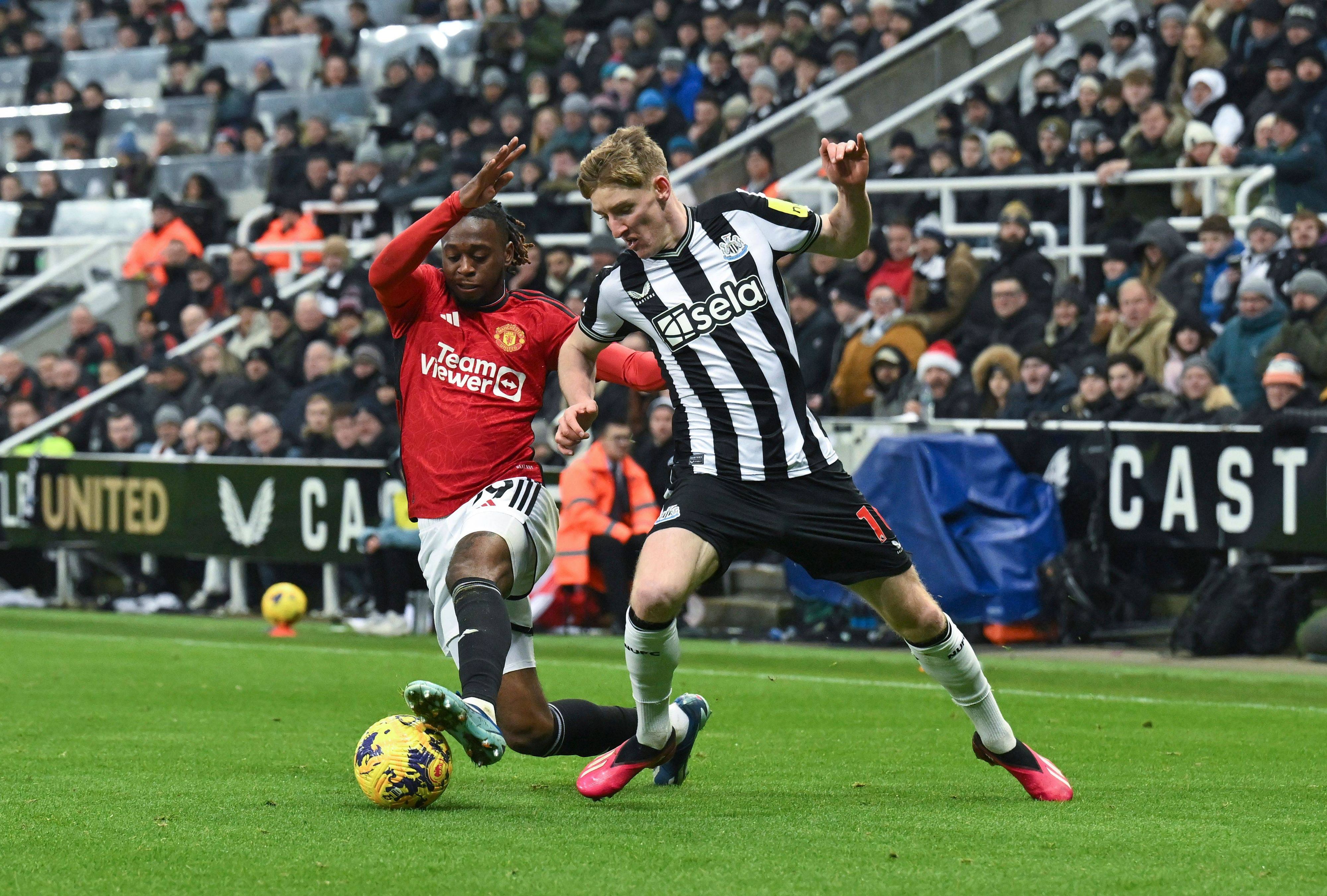 Newcastle United feiert einen 1:0-Heimsieg gegen Manchester United. 