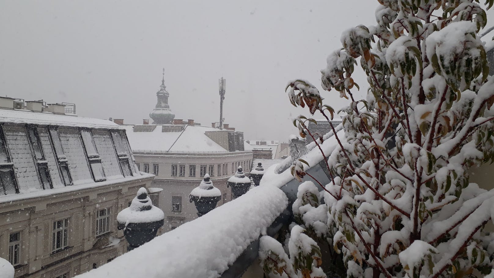 Wien versinkt im Schnee.