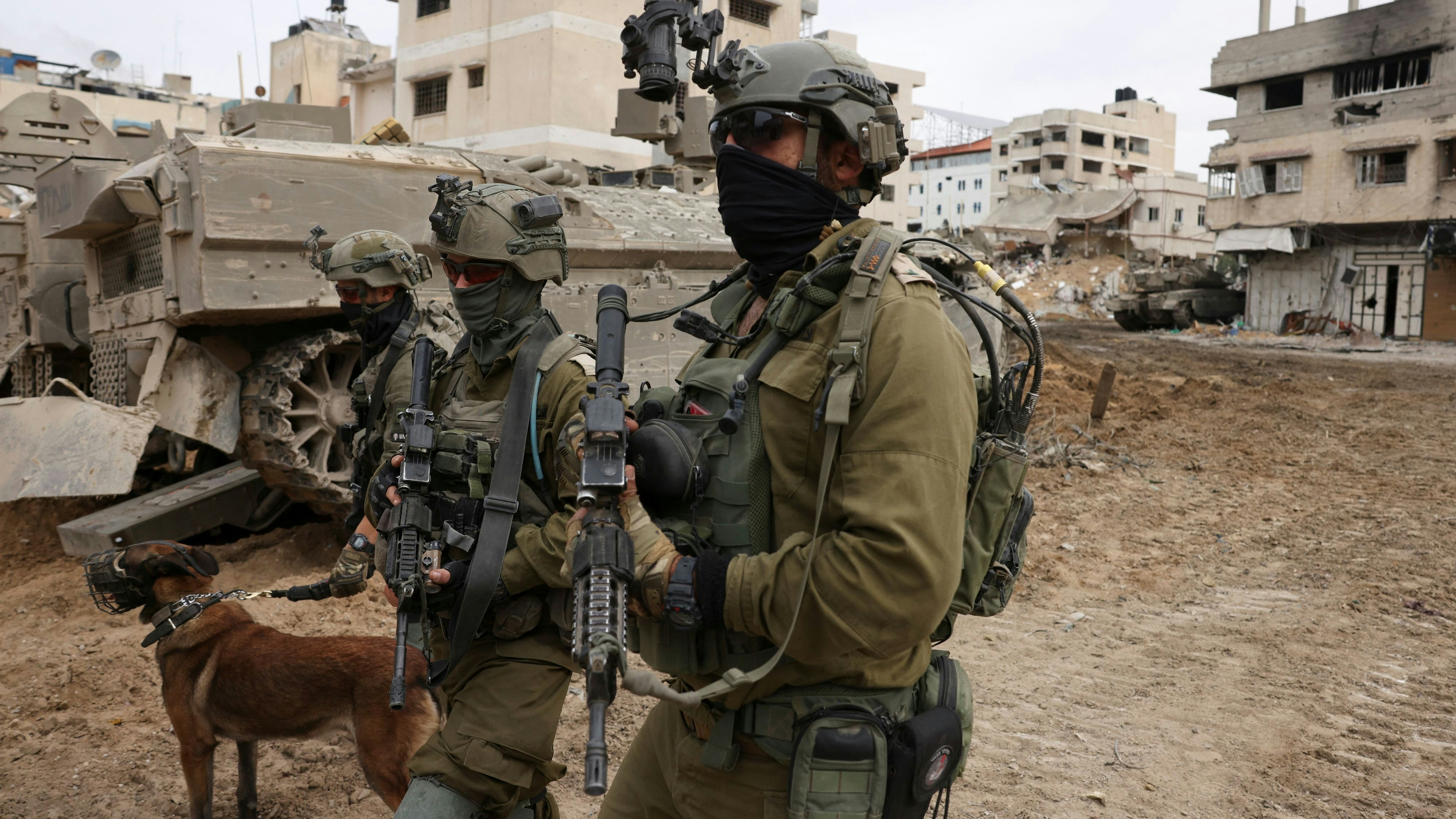 Israelische Soldaten im nördlichen Gazastreifen am 22. November 2023.