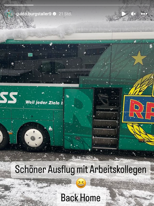 Guido Burgstaller nahm die Absage mit einem Grinsen.