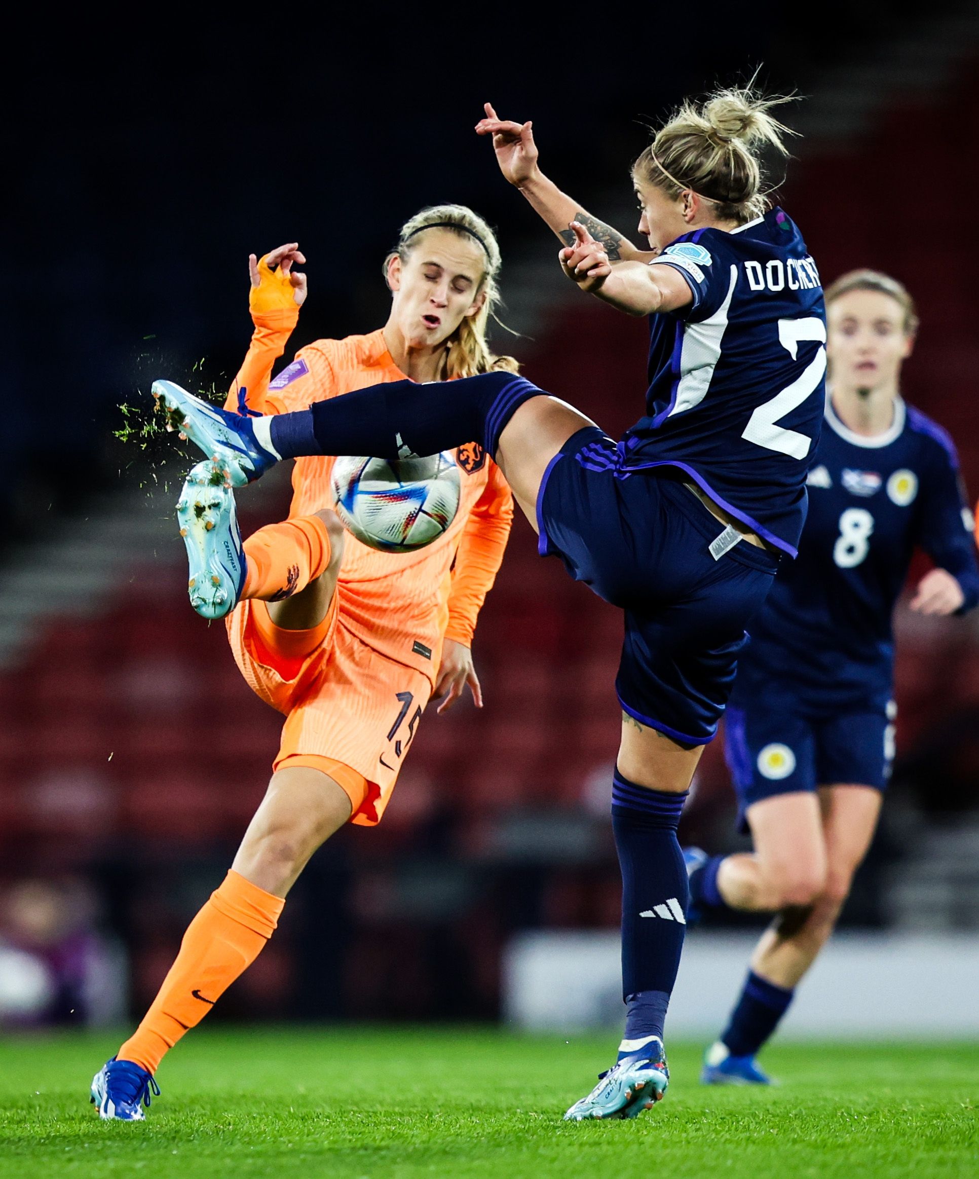 Die schottischen Fußball-Frauen stehen im Fokus.