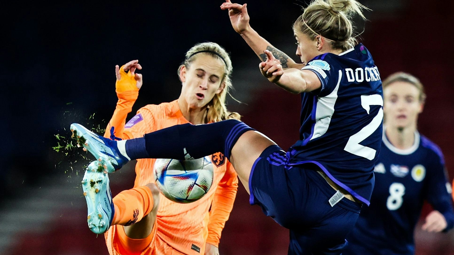 Die schottischen Fußball-Frauen stehen im Fokus.