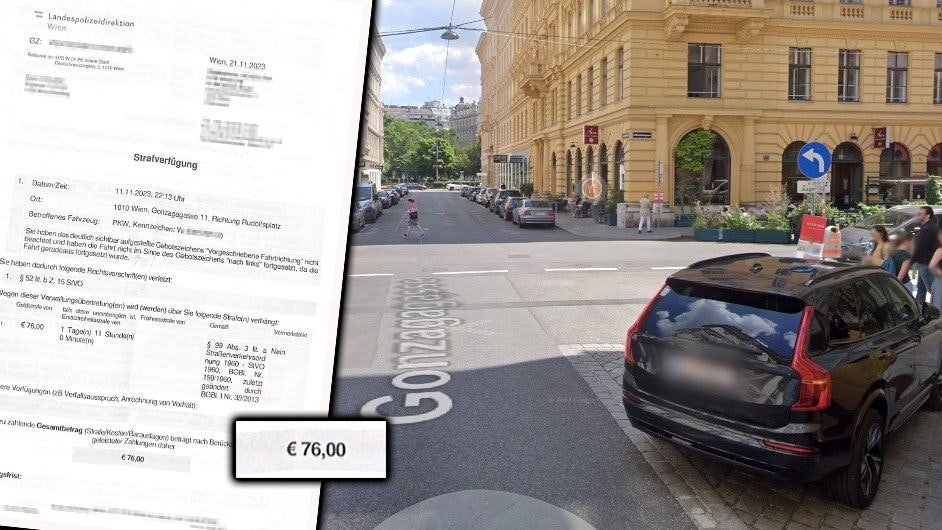 Wiener sucht in City Parkplatz, kassiert 80-€-Strafe