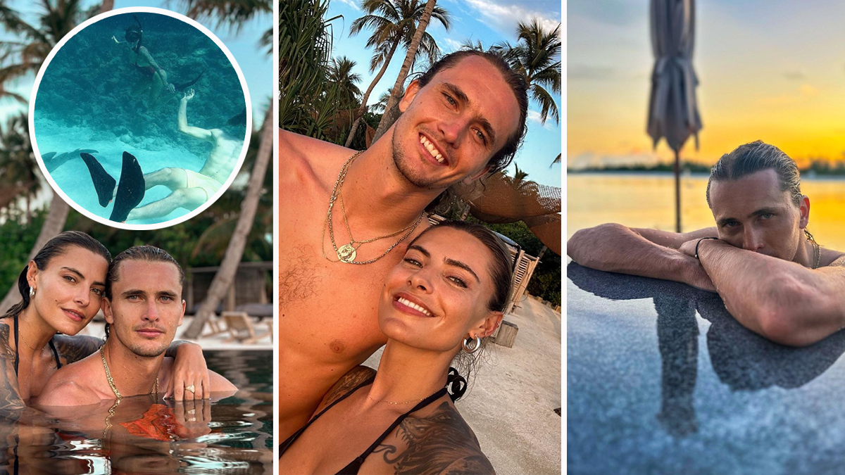 Zverev und Thomalla haben den Urlaub sichtlich genossen.