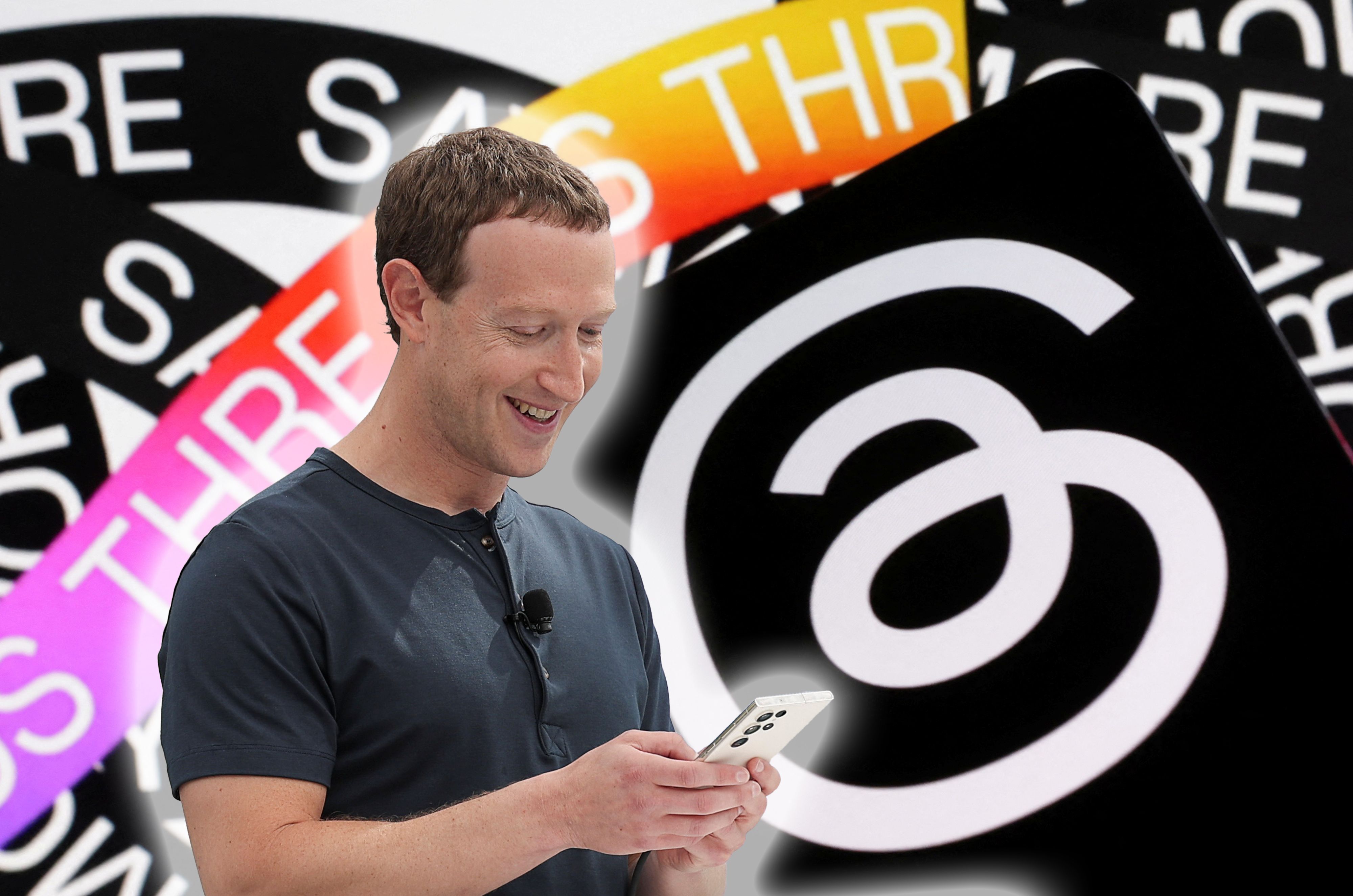 Facebook-Gründer Mark Zuckerberg macht bald auch bei uns X (früher Twitter) Konkurrenz.