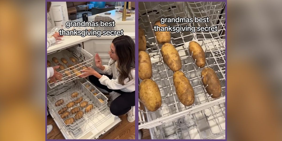 Ein Anblick, den man selten sieht: Kartoffeln im Geschirrspüler.