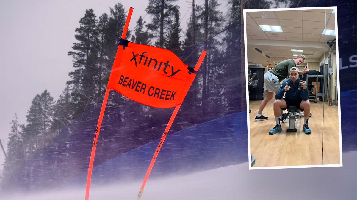 Marco Odermatt und Gino Caviezel ließen ihren Frust im Fitnessraum heraus.