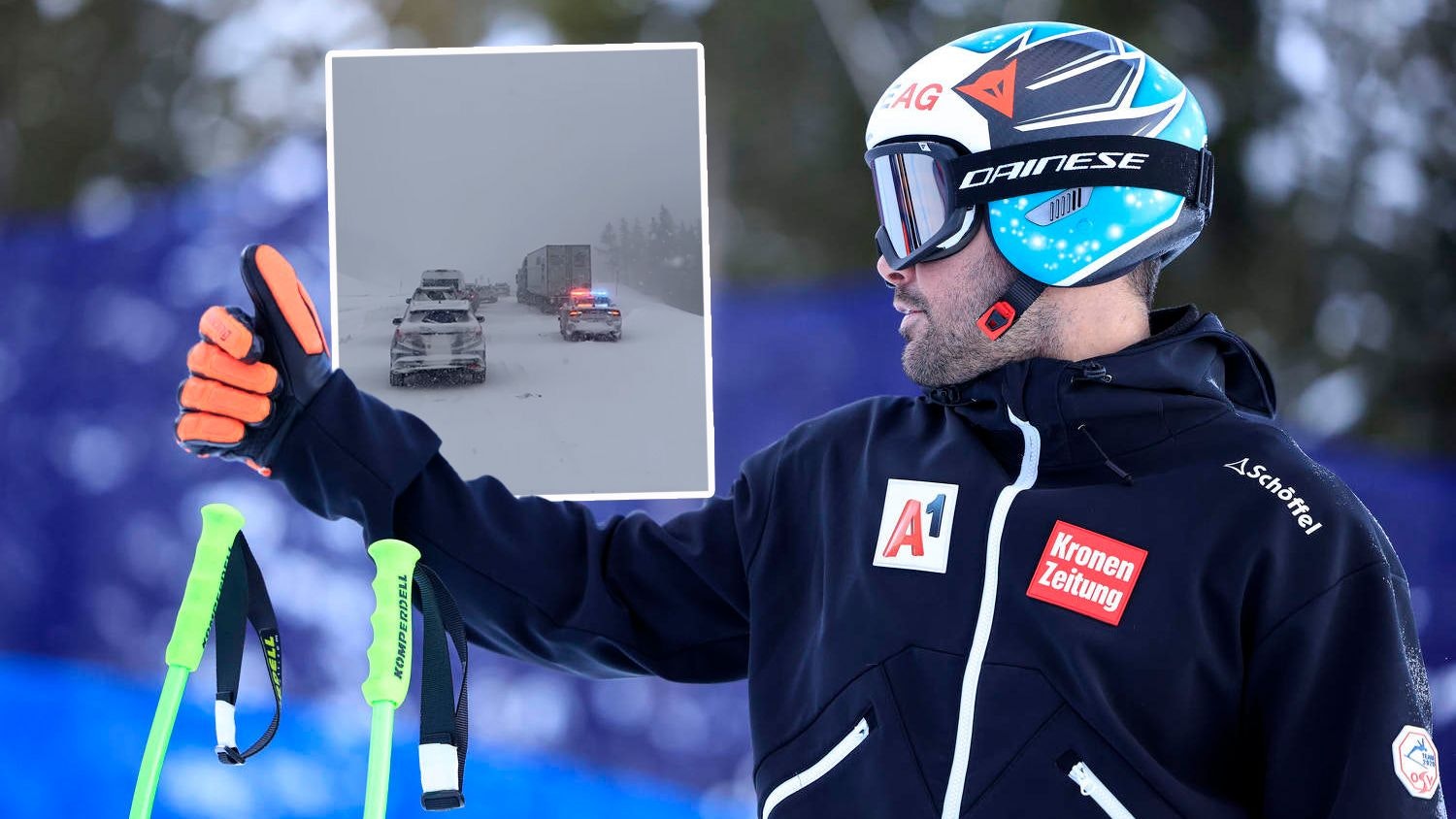 Vincent Kriechmayr und die ÖSV-Stars erleben eine Übersee-Odyssee. Marco Schwarz zeigt den Schneesturm in Colorado auf Instagram.