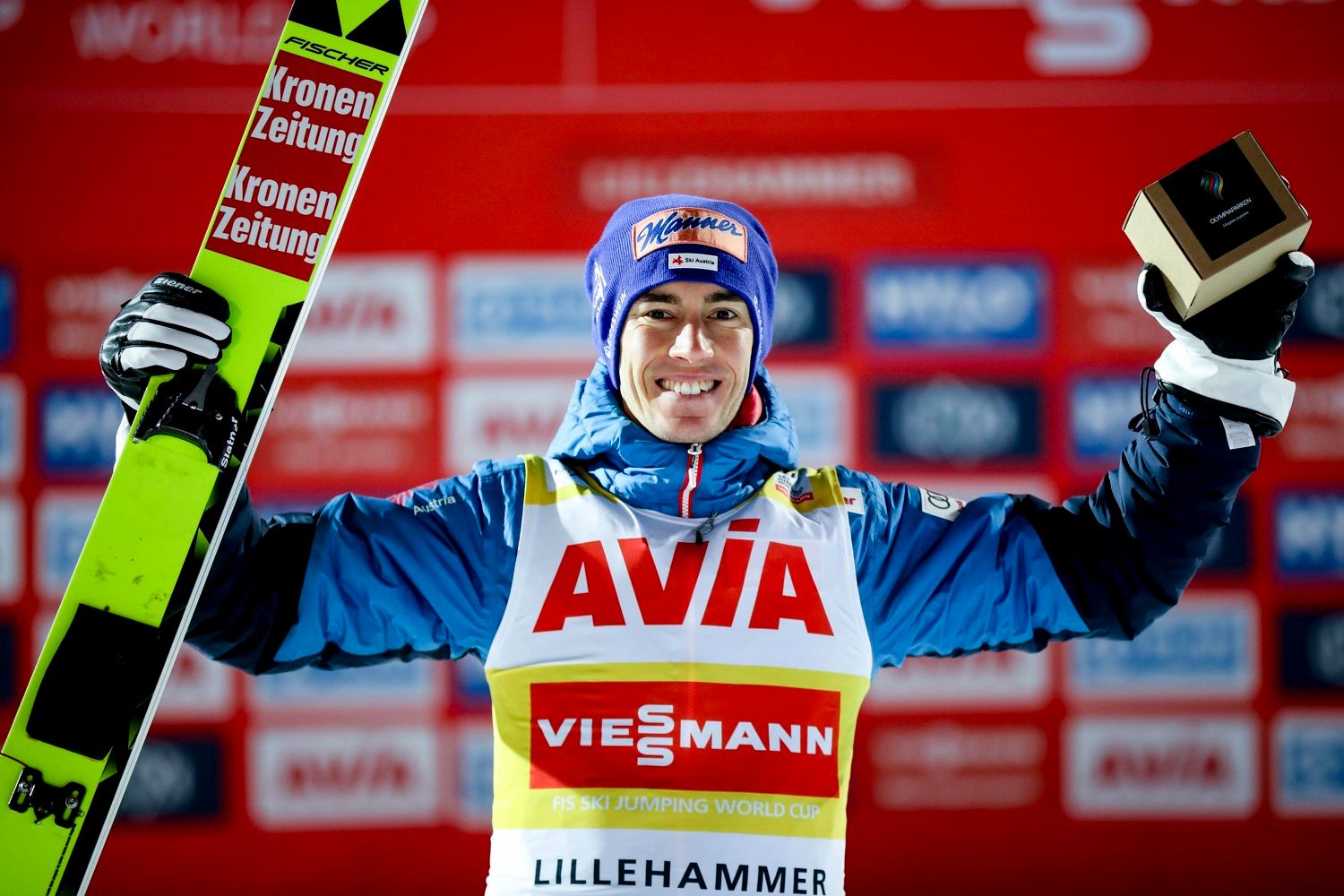 Jubel bei Stefan Kraft