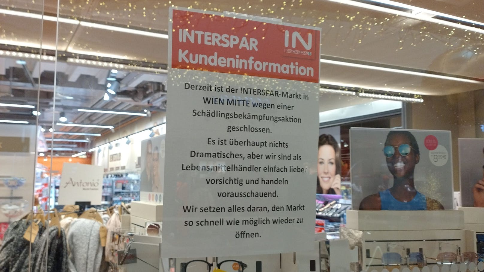 Wiener Supermarkt muss wegen Schädlingen zusperren