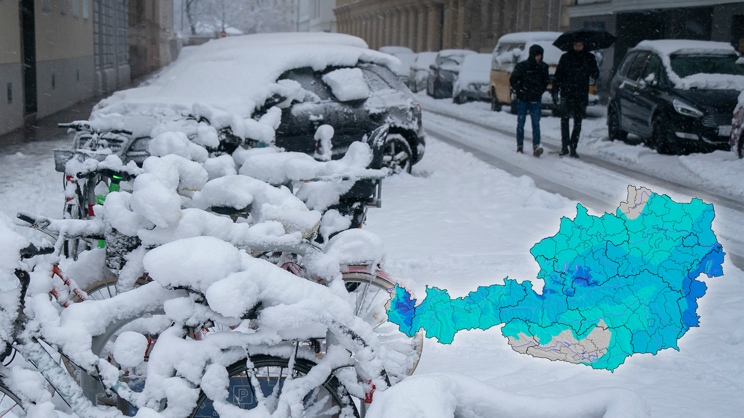 Hier wird Österreich jetzt wieder weiß.
