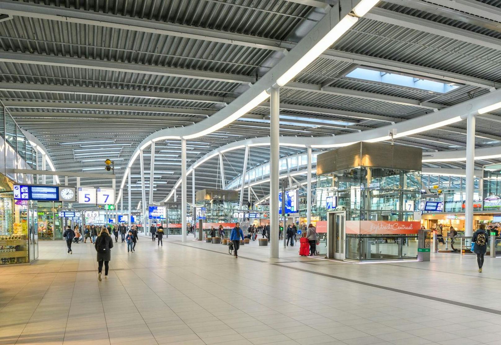 Der fünfte Platz geht an den Hauptbahnhof Utrecht in den Niederlanden. 