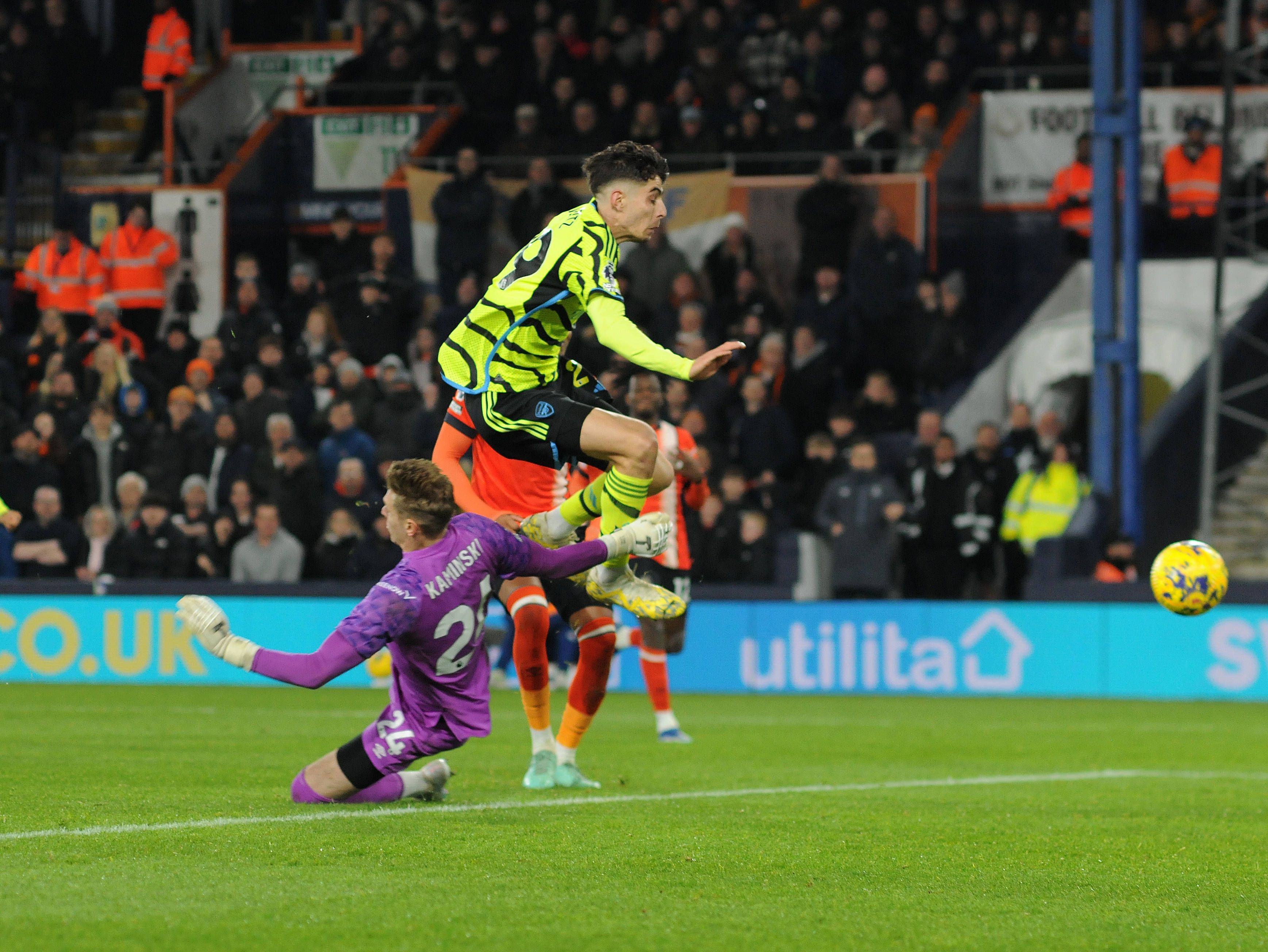 Kai Havertz glich für Arsenal zum 3:3 aus.