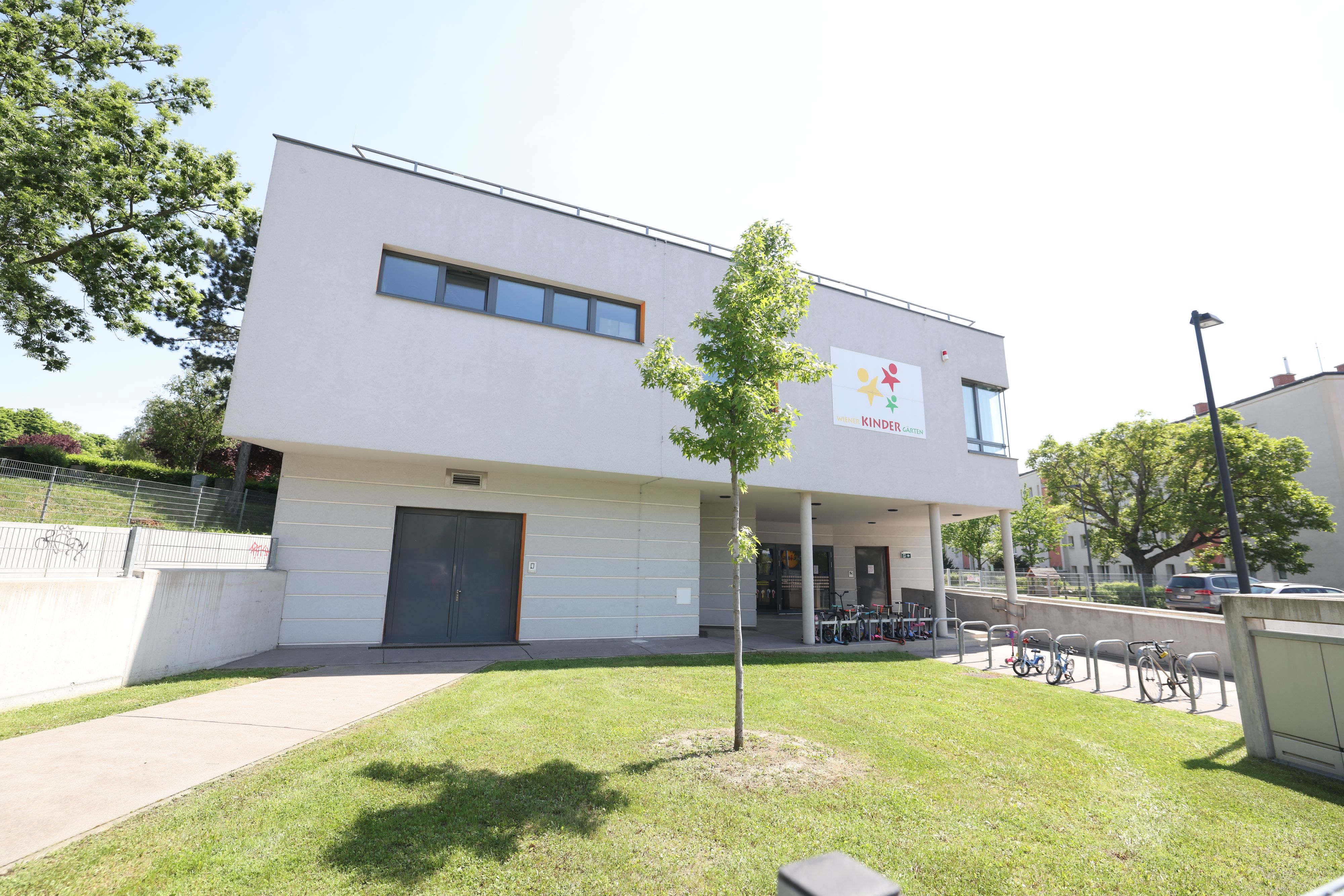 In diesem Kindergarten in Penzing in der Waidhausenstrasse gab es von Eltern zahlreiche Schilderungen über auffälliges Verhalten ihrer Kinder im Zusammenhang mit zwei Pädagogen.