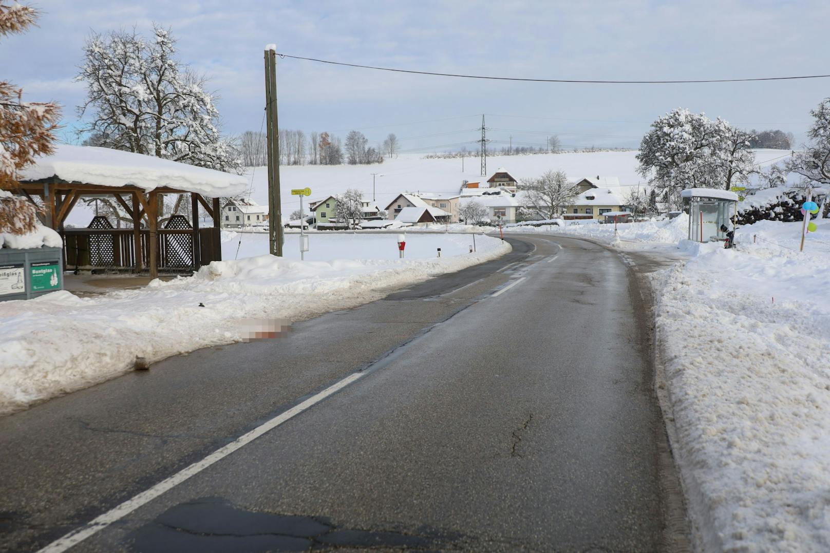 Das Mädchen wollte bei einer Bushaltestelle über die Straße laufen, wurde von einem Pkw erfasst.