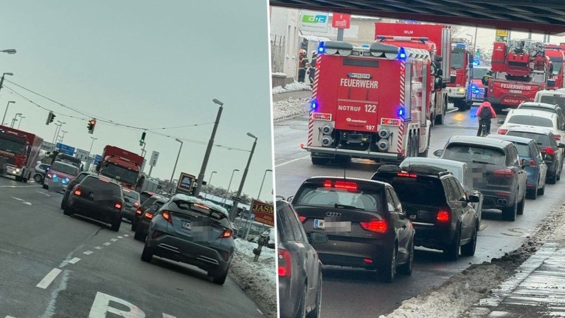 Feuer-Alarm in Firma! Großeinsatz in Wiener Gewerbepark