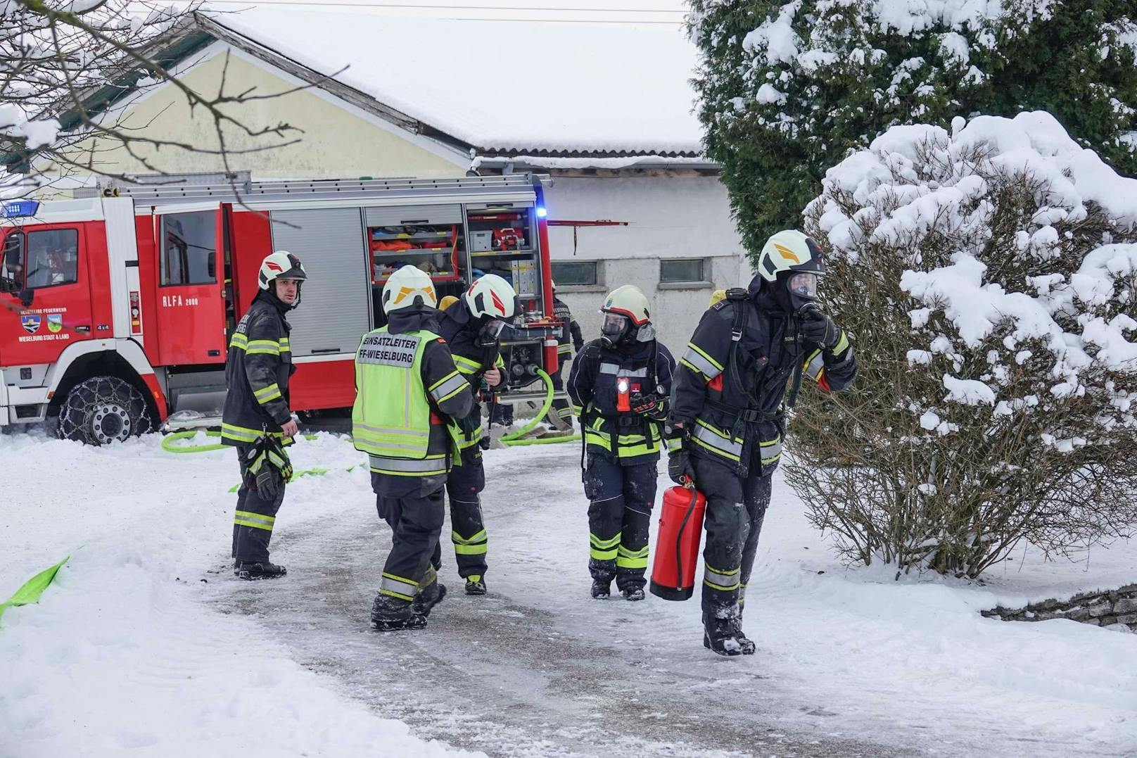 Der Brand breitete sich rasch aus.