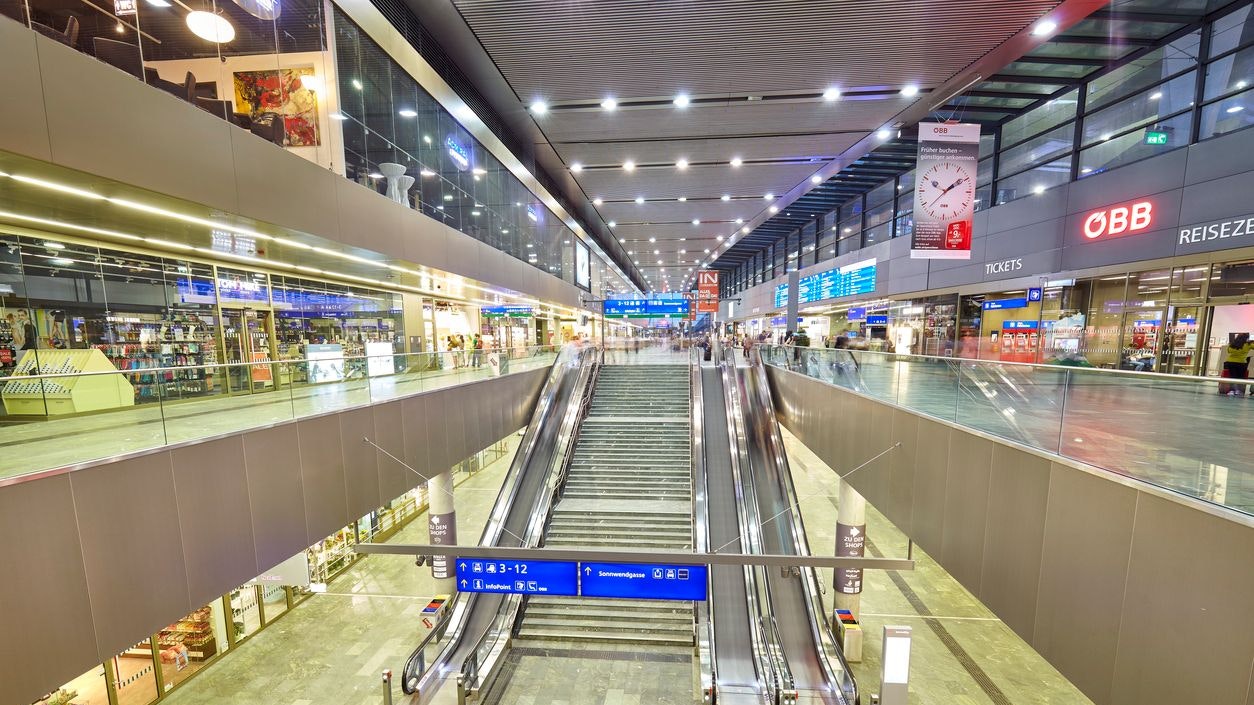 Der Hauptbahnhof in Wien schneidet im internationalen Vergleich hervorragend ab. 