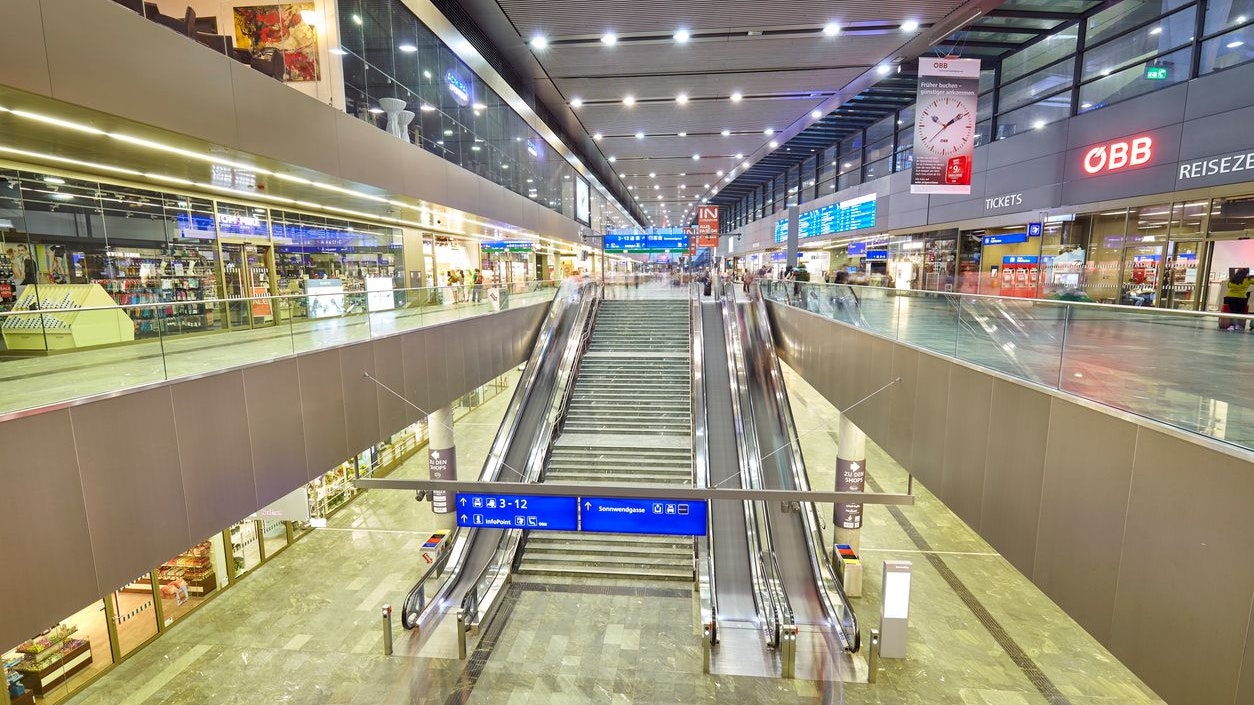 Der Hauptbahnhof in Wien schneidet im internationalen Vergleich hervorragend ab. 