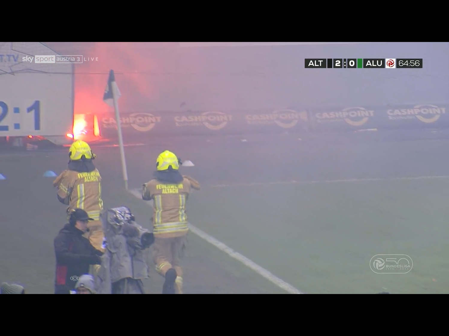 Die Feuerwehr muss zum Lustenau-Sektor ausrücken.