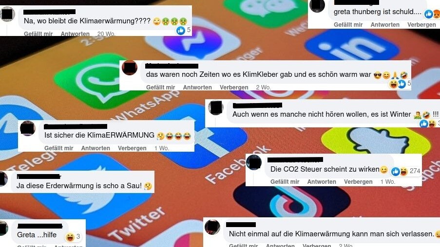 Über den Klimawandel wird auf den sozialen Medien sehr emotional diskutiert.
