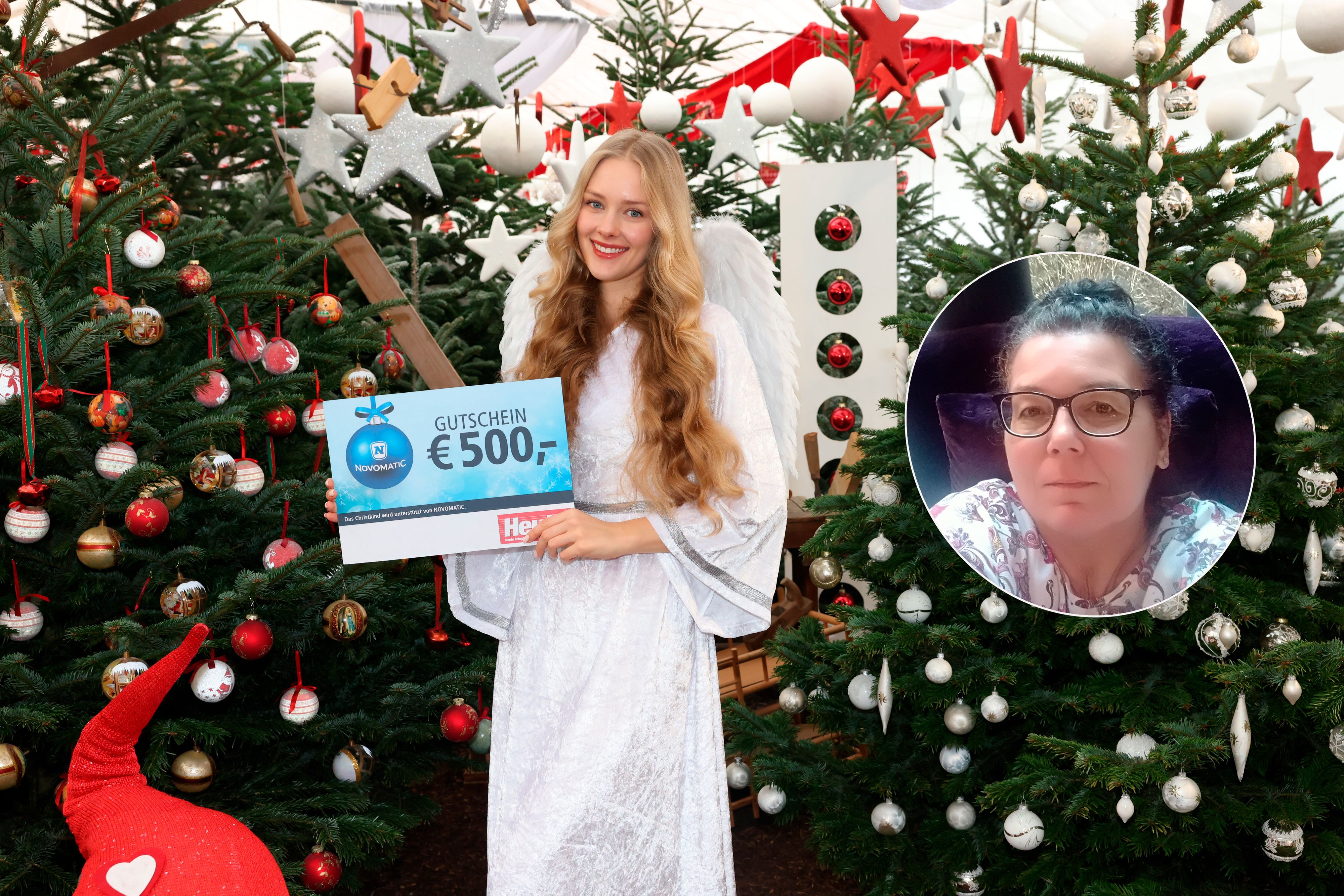 Erika (re.) bekommt ein neues Bett vom <em>