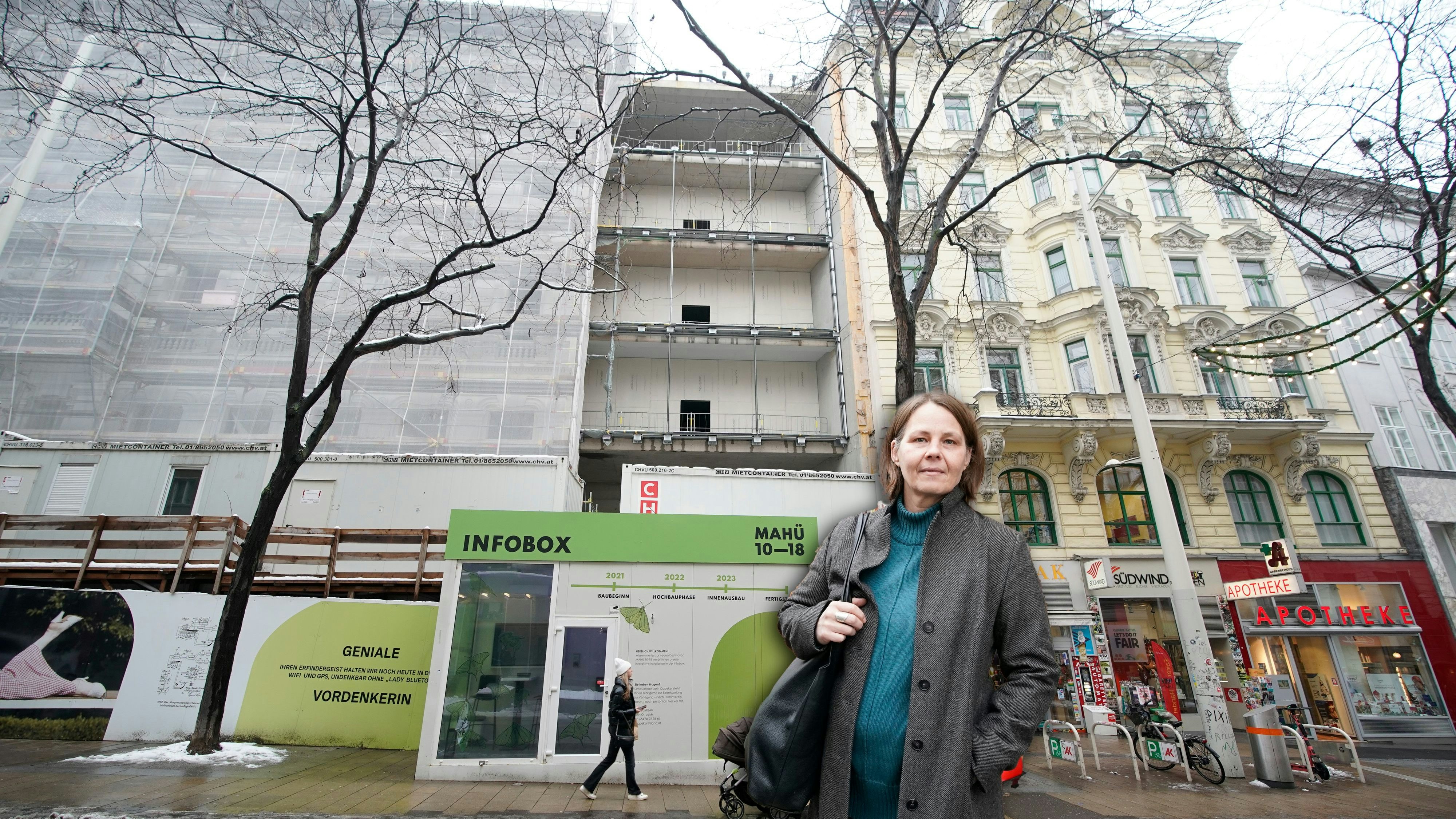 Südwind-Buchwelt-Geschäftsführerin Alexandra Kimmel leidet unter der Signa-Benko-Baustelle.