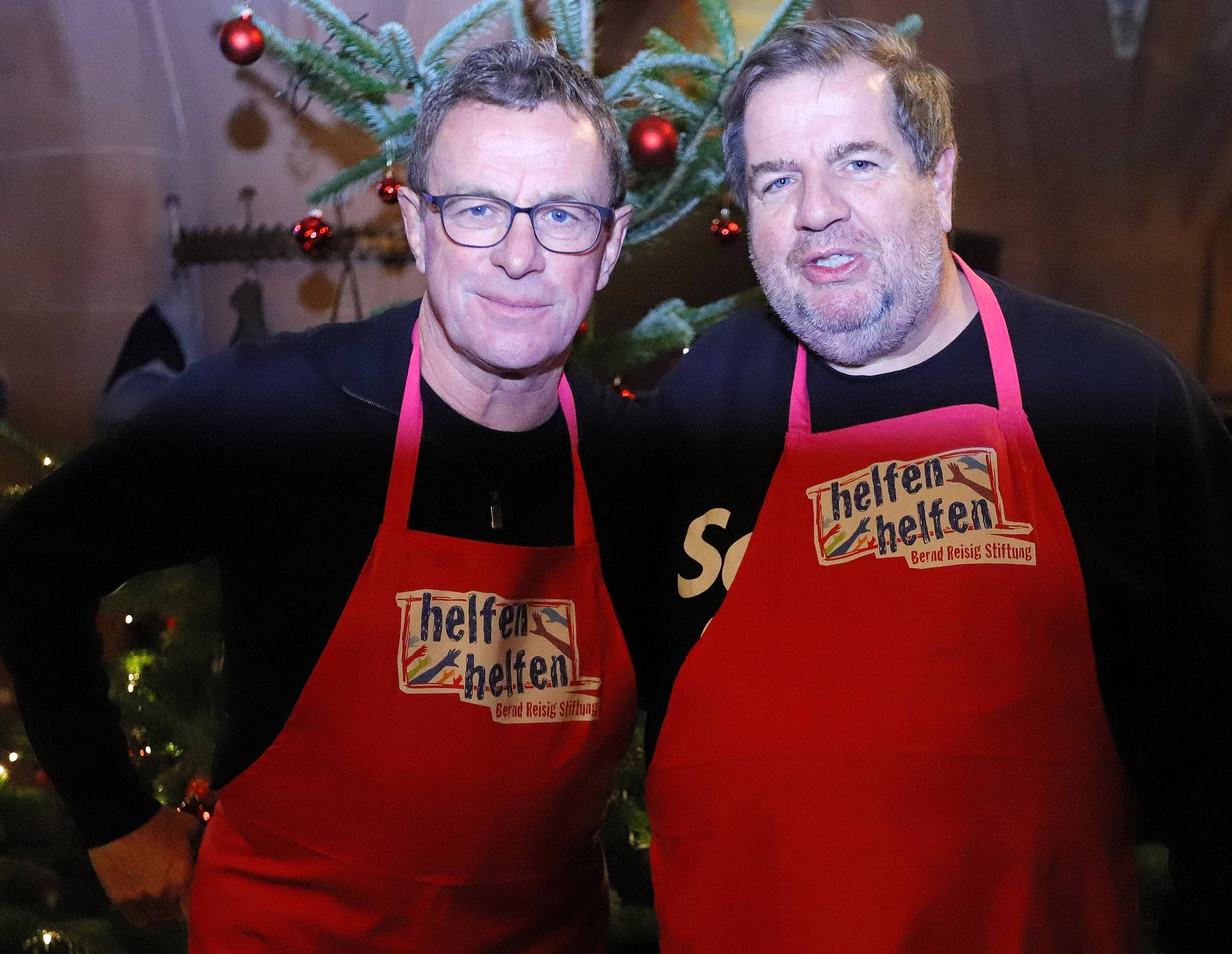 Ralf Rangnick mit Bernd Reisig.