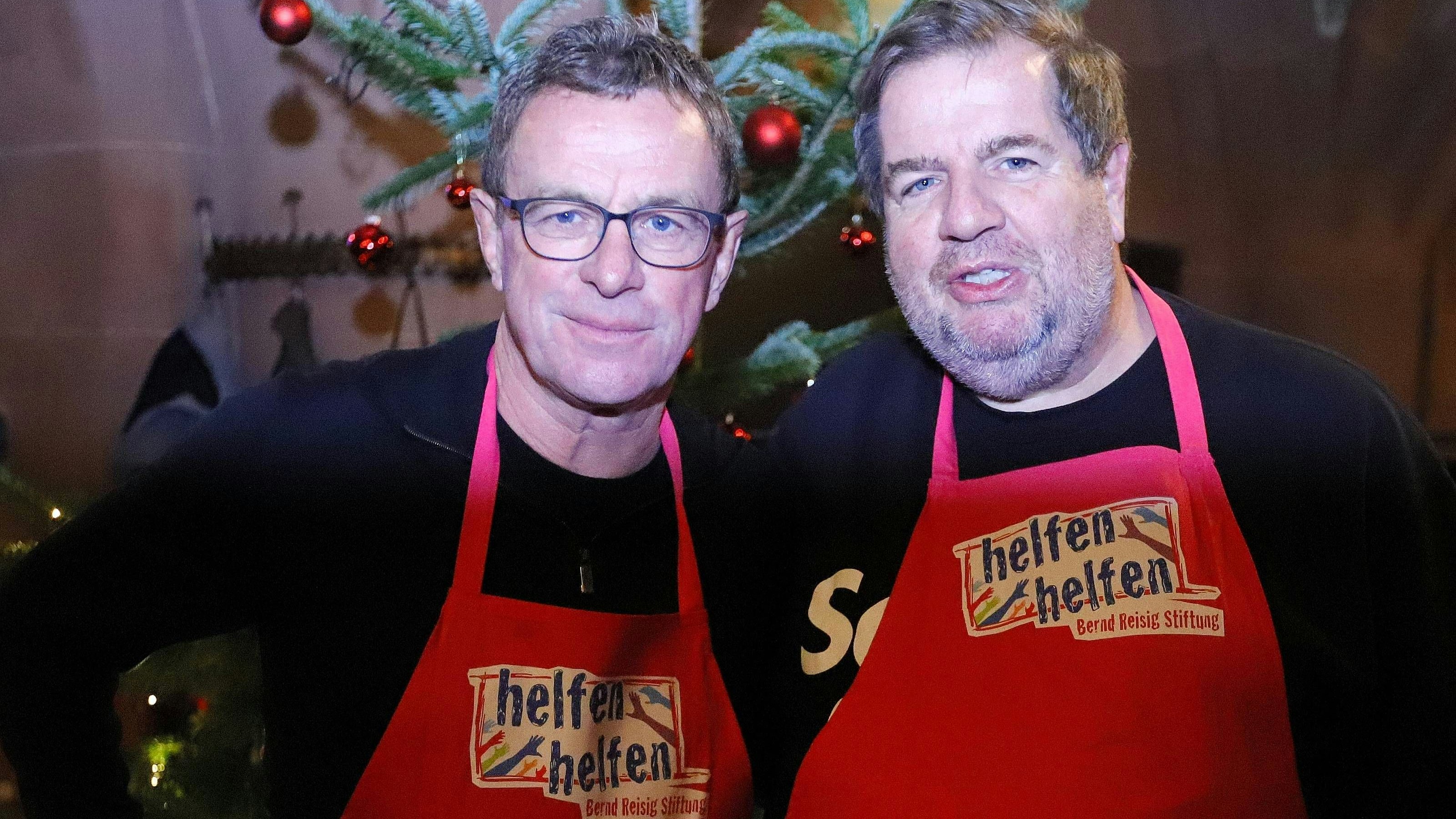 Ralf Rangnick mit Bernd Reisig.