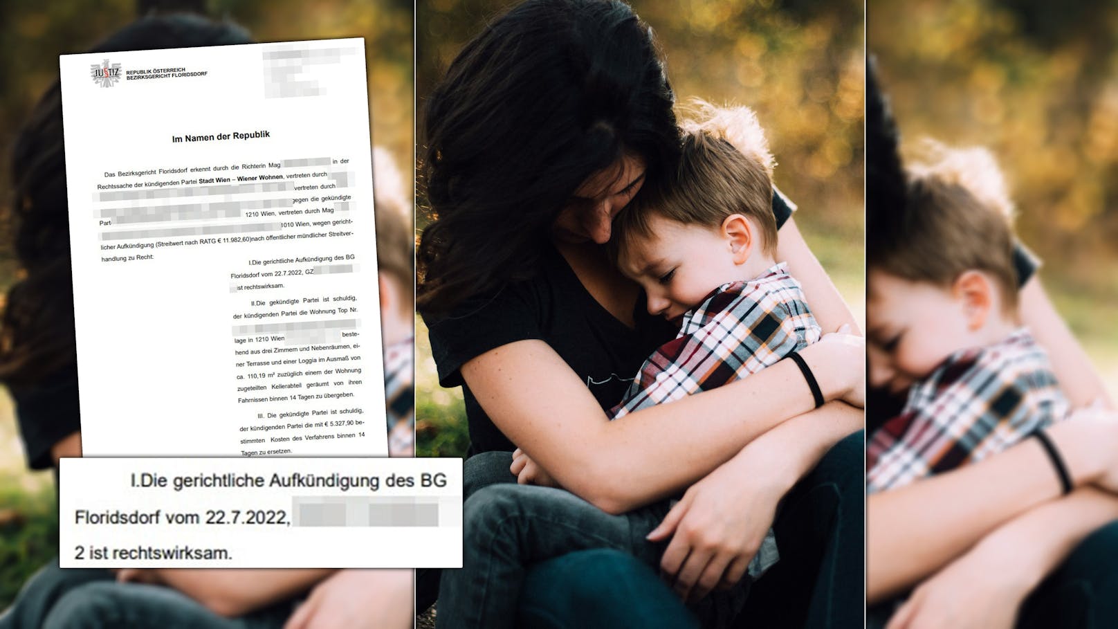 Kids zu laut – Wiener Single-Mama (27) verliert alles