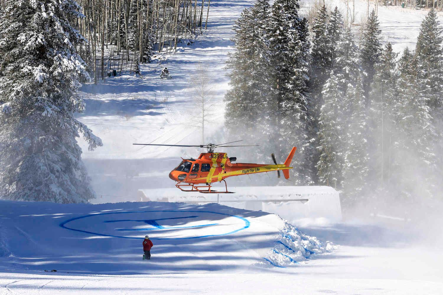 Hubschrauber-Einsatz in St. Moritz