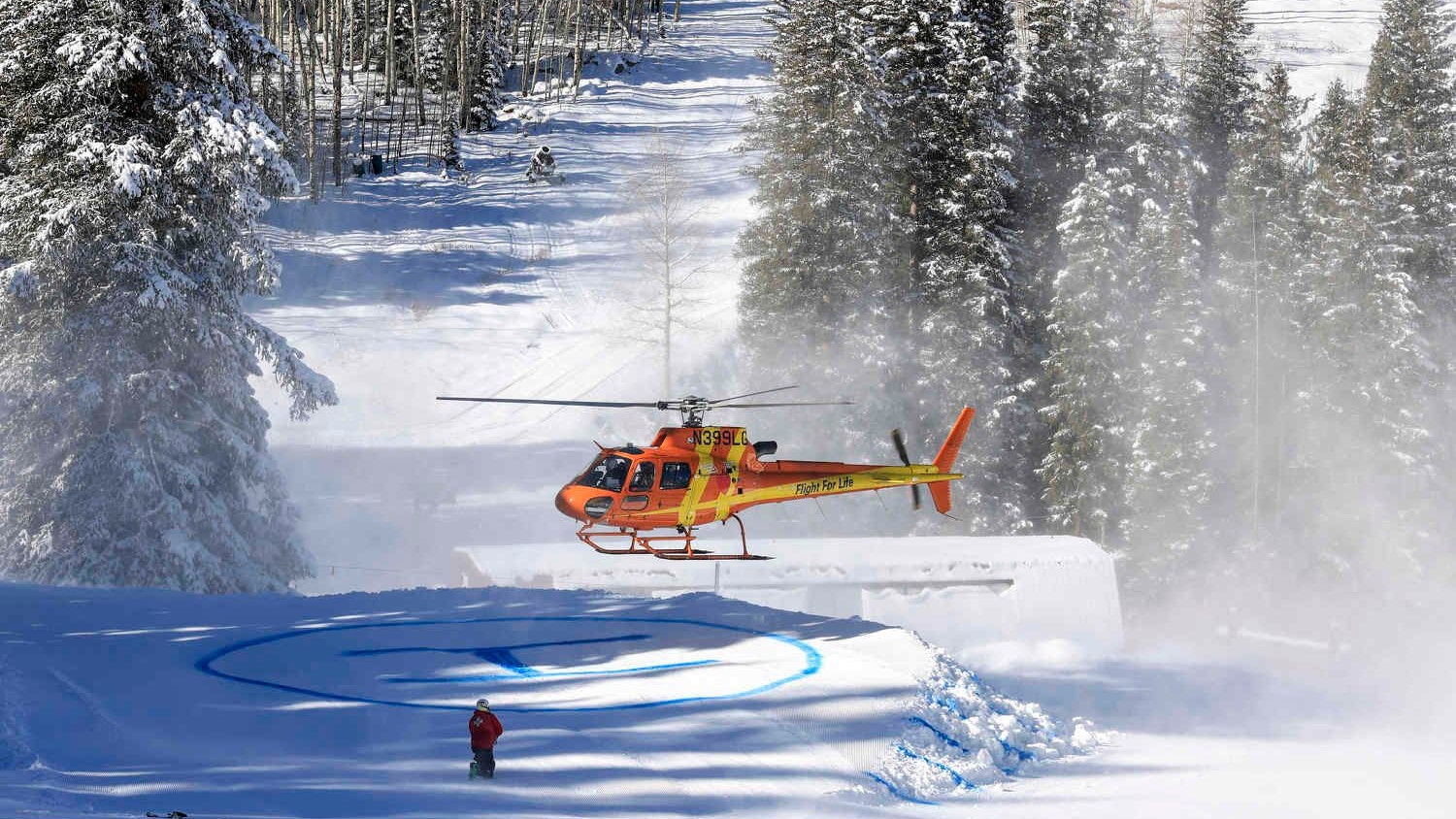 Hubschrauber-Einsatz in St. Moritz
