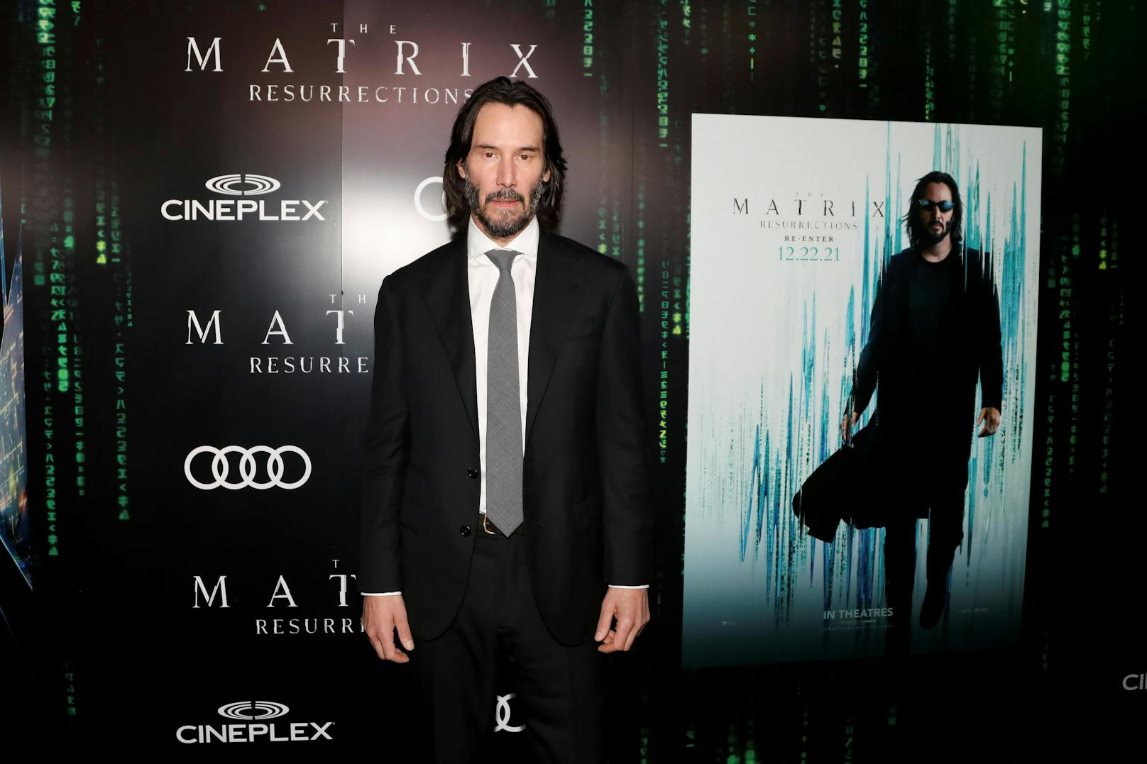Mister-"Matrix" Keanu Reeves am roten Teppich einer Film-Premiere, 2021.