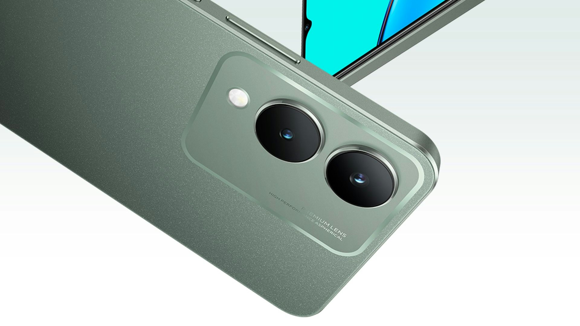 Das vivo Y17s in Forest Green.