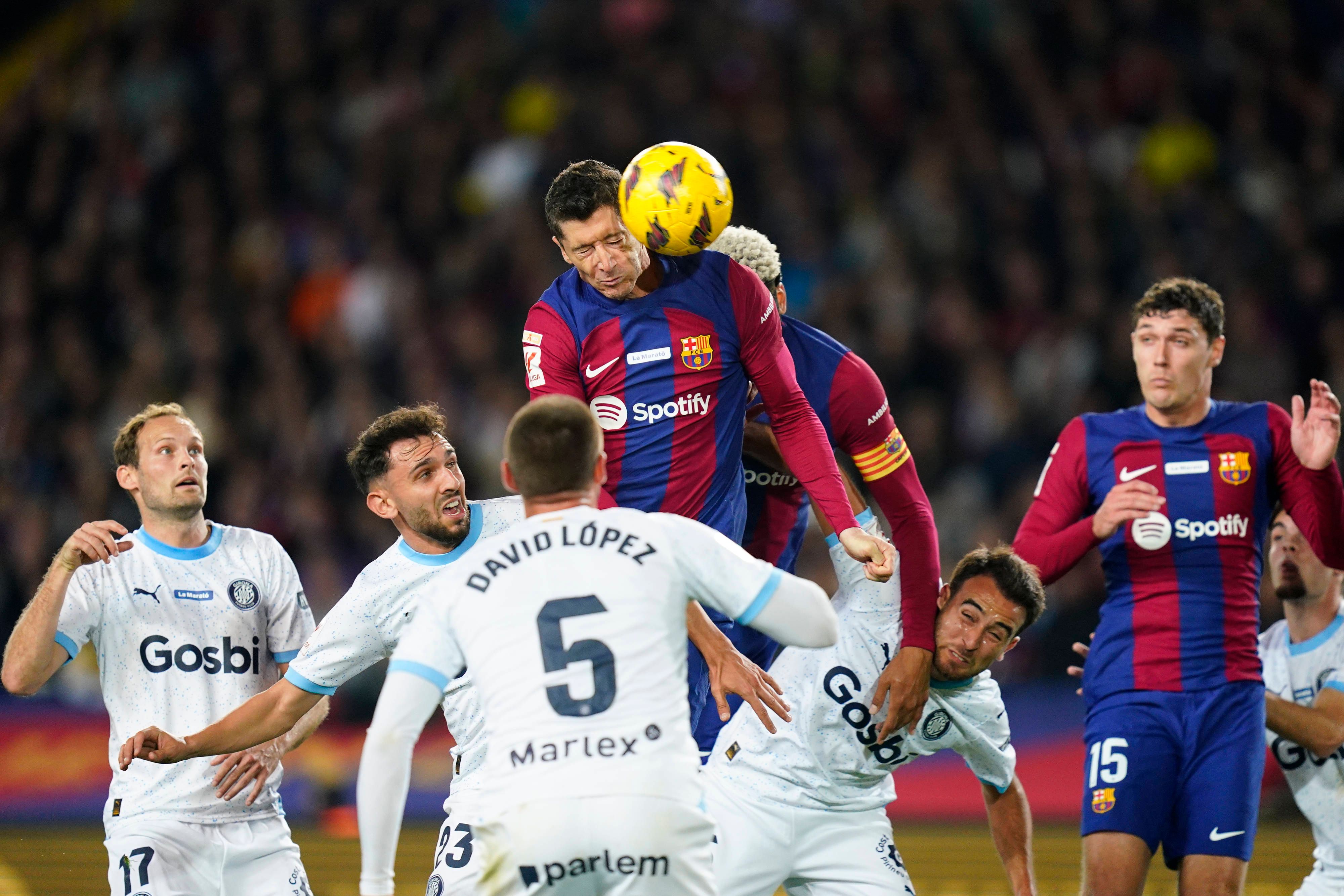 Lewandowski ließ Barca hoffen, am Ende jubelte Girona.