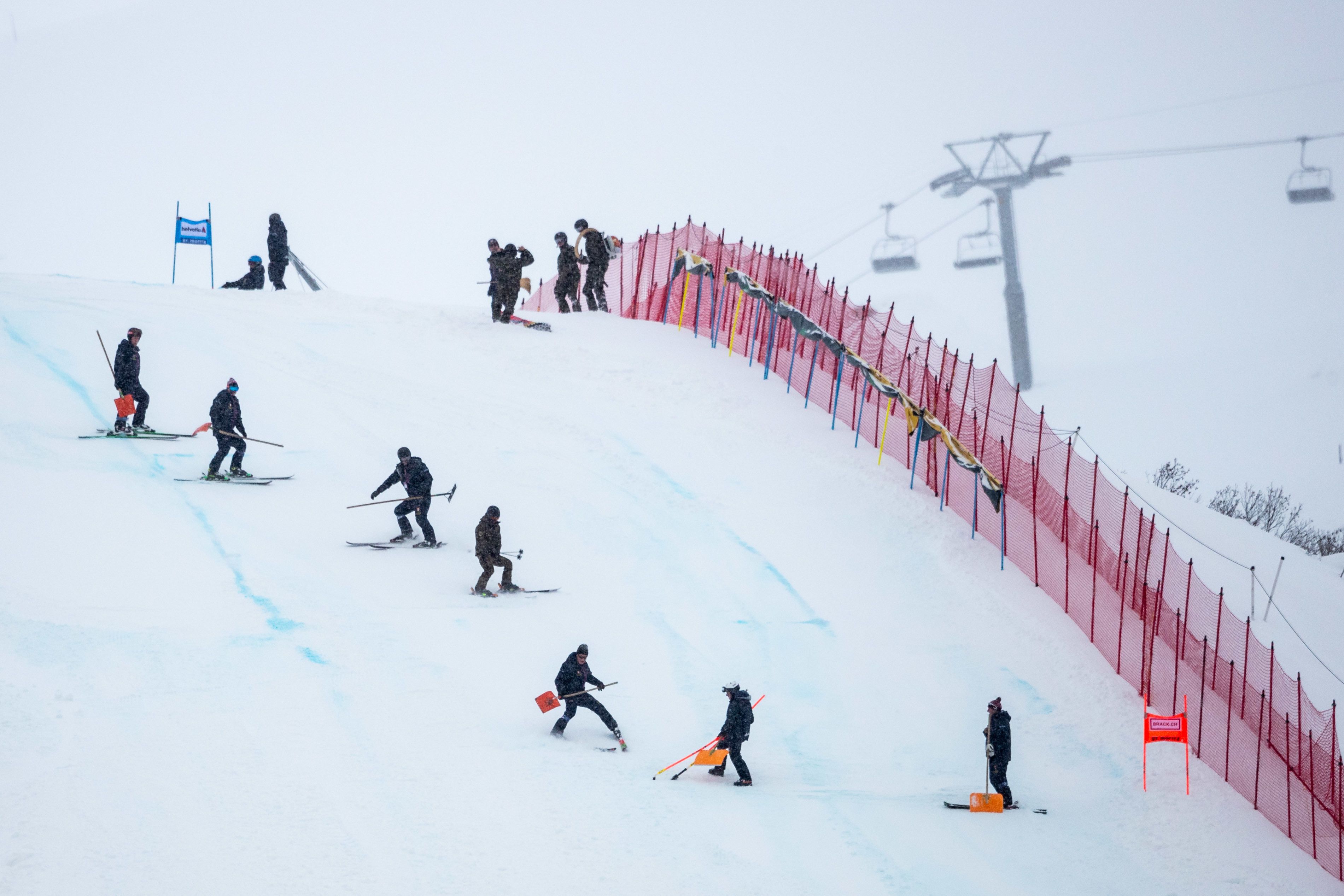 Der Super G der Damen kann nicht stattfinden.